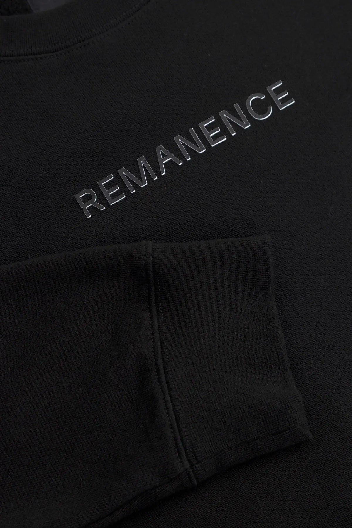 Buzo negro cuello redondo para hombre relaxed fit Verge