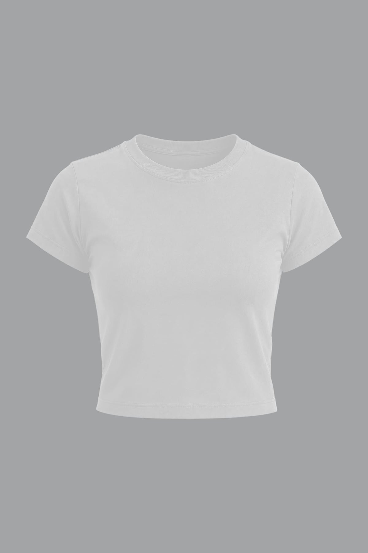 Camiseta blanca para mujer slim fit Aero vista frontal