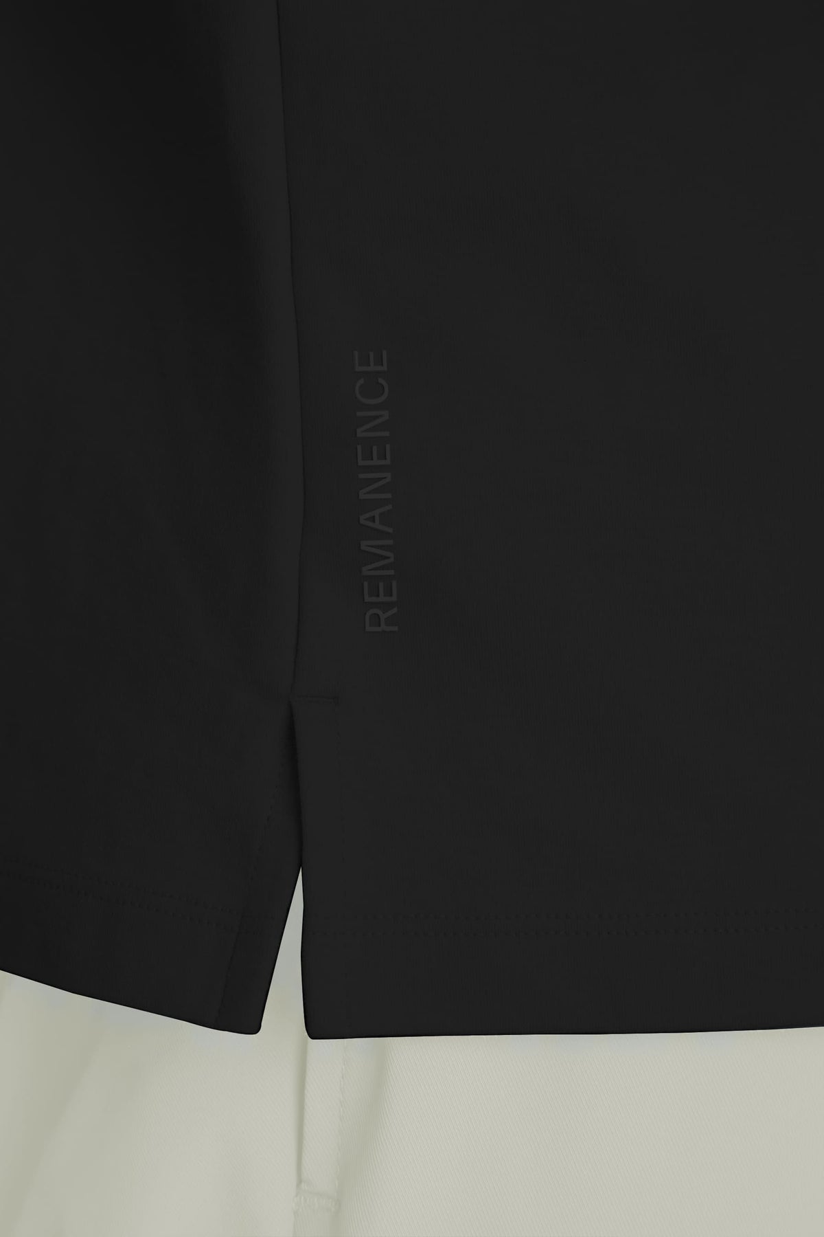 Camiseta negra para hombre fit relajado Ventra