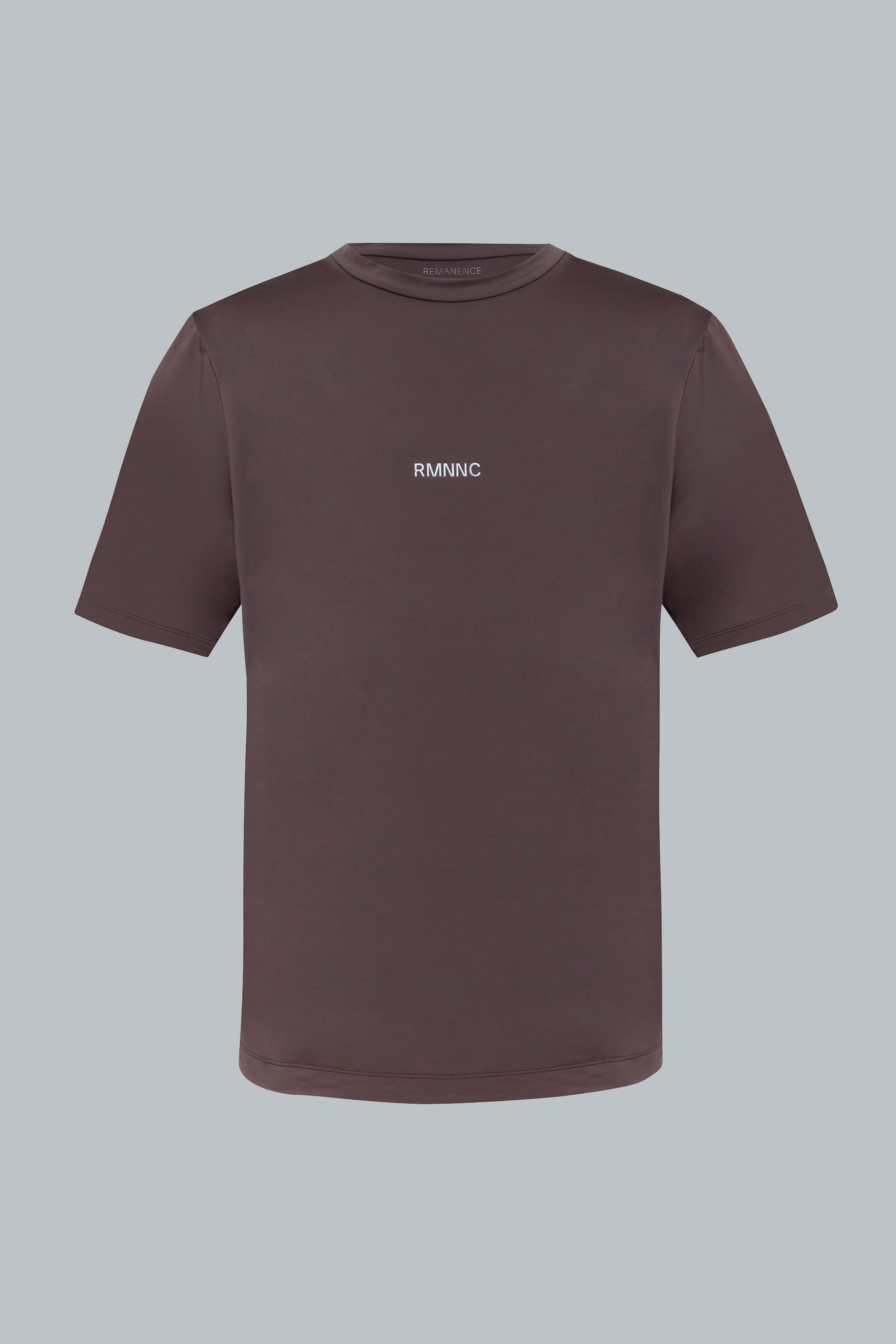 Camiseta deportiva café para hombre Wave vista frontal