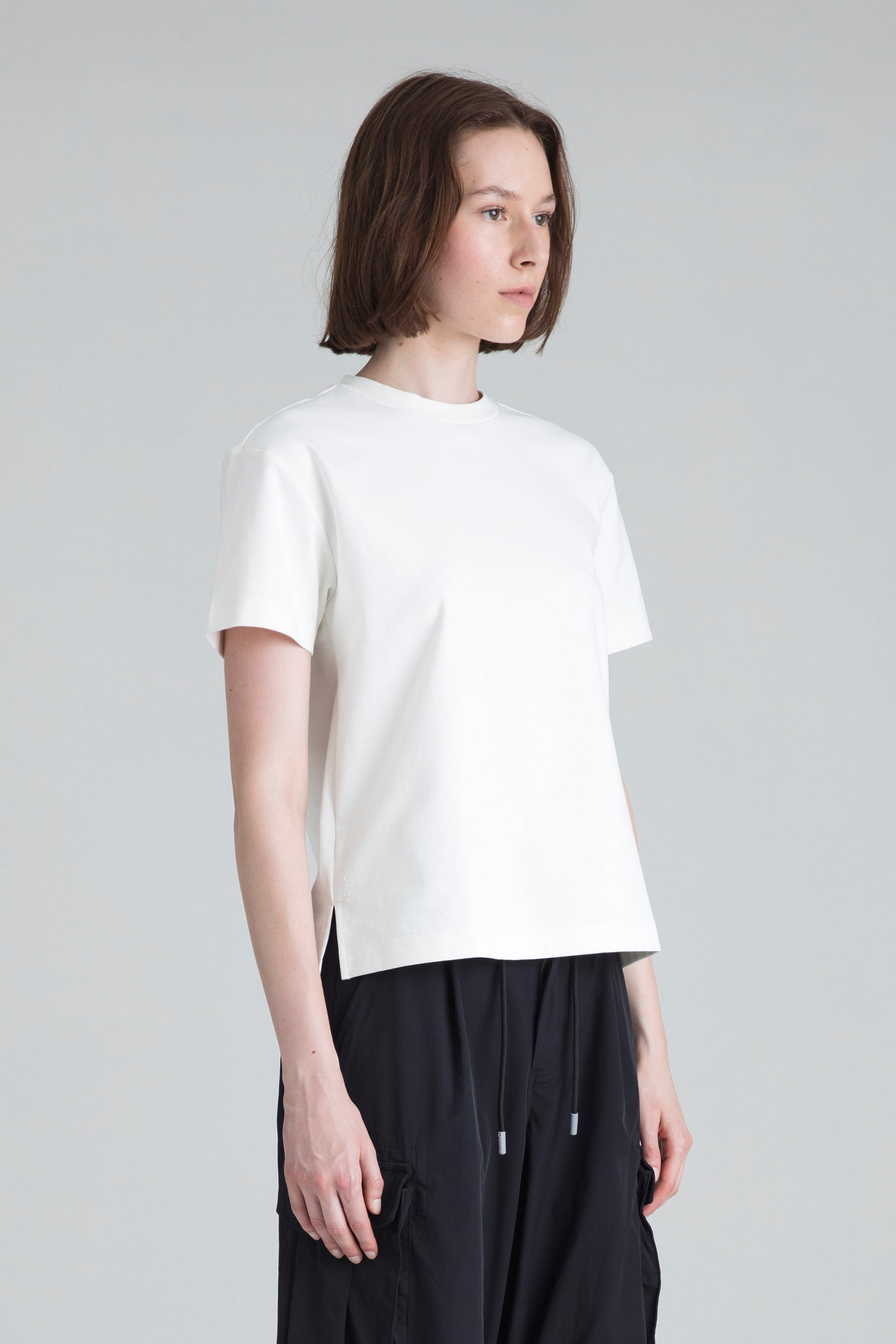 Camiseta blanca para mujer regular fit Phase