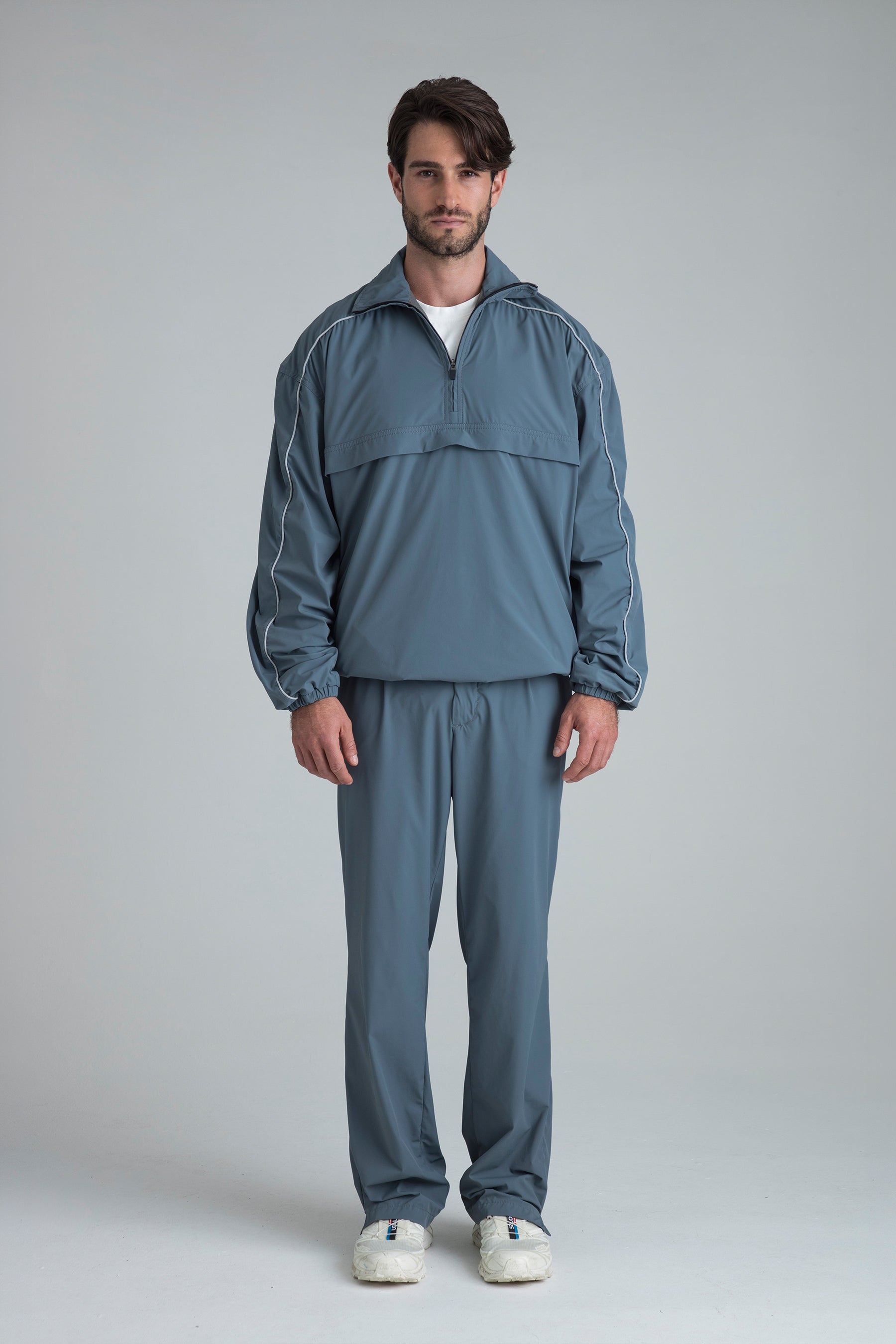 Chaqueta azul grisaceo regular fit para hombre Interval