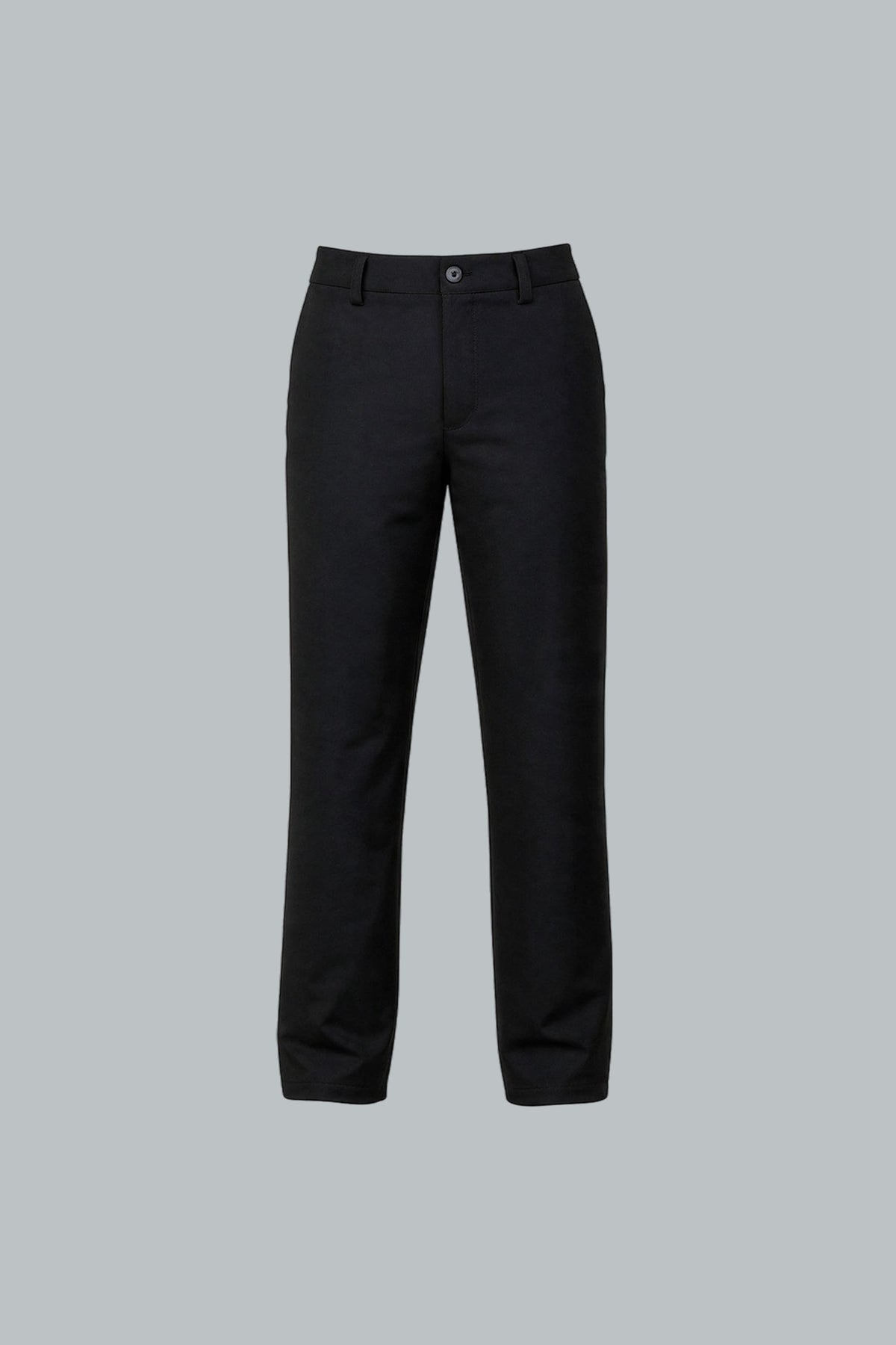 Pantalón chino negro para hombre semi fitted Polaris vista frontal