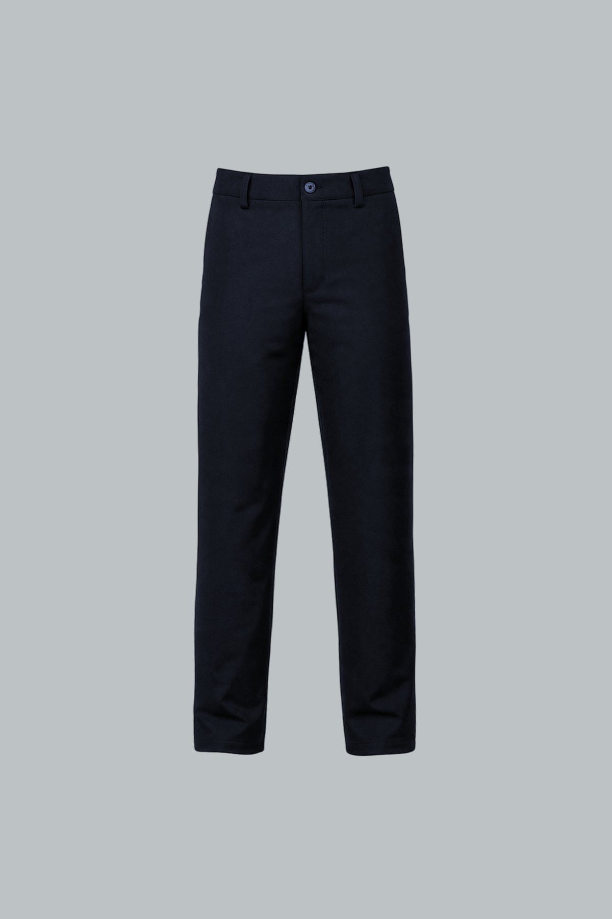 Pantalón chino negro para hombre semi fitted Polaris vista frontal