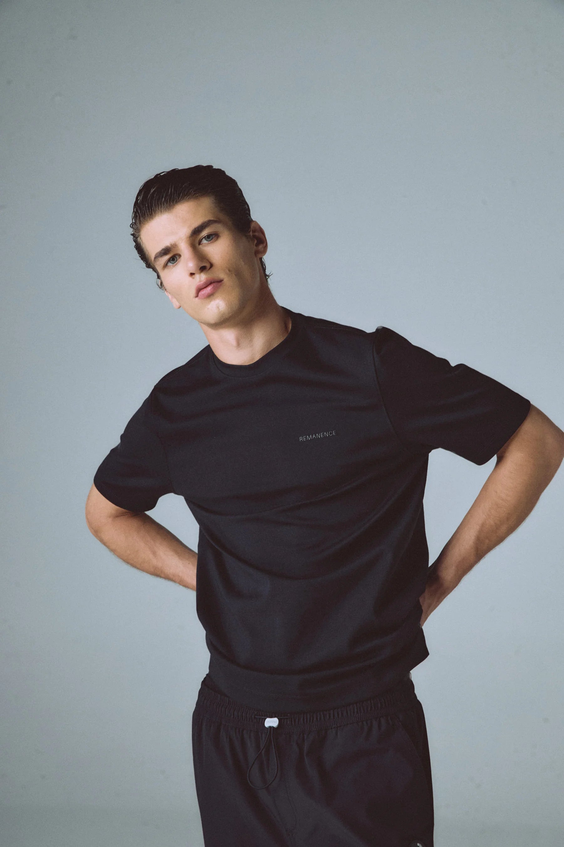 Camiseta negra hombre Peak Remanence