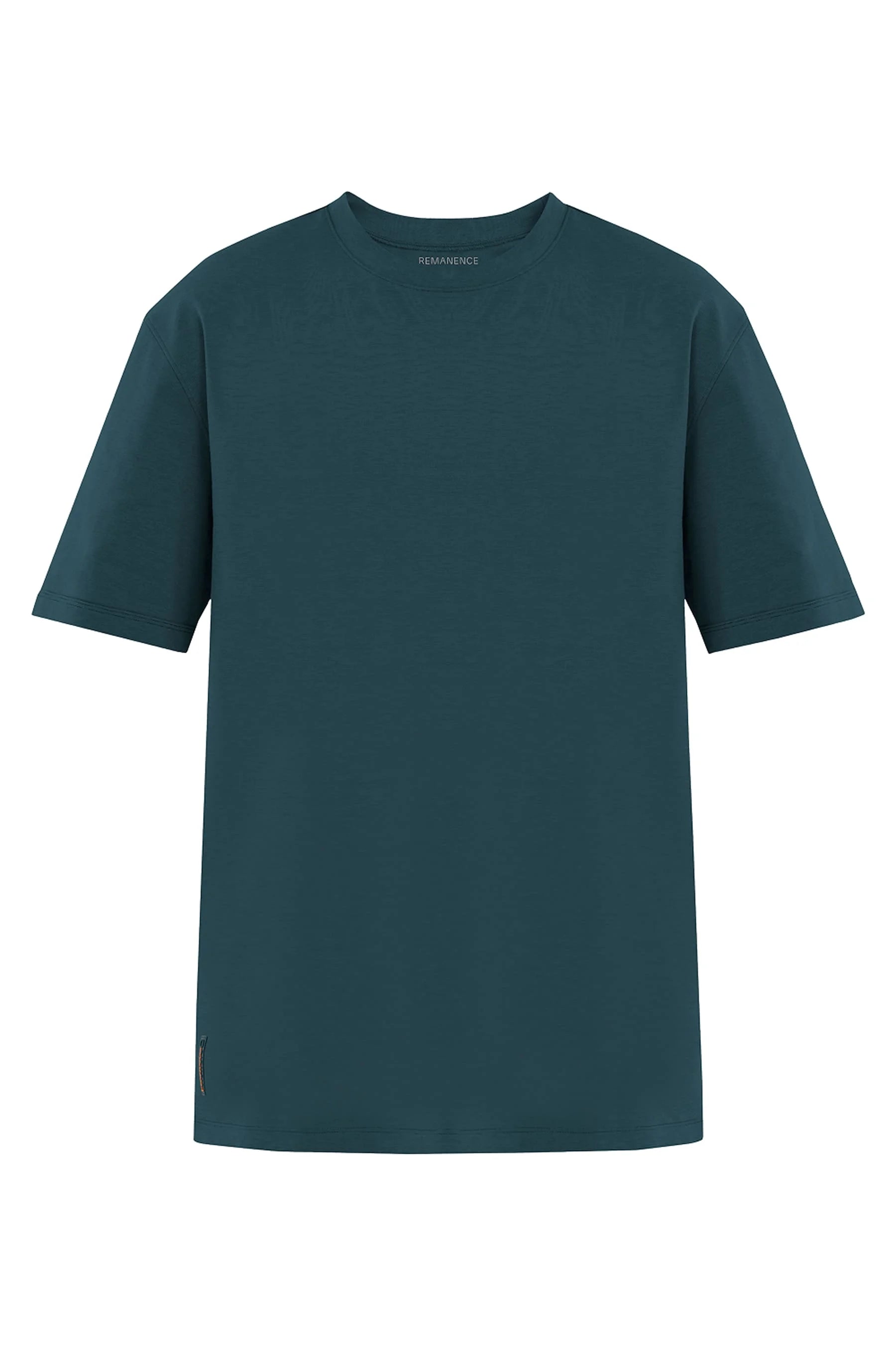 Camiseta verde marino para hombre fit Cling Remanence