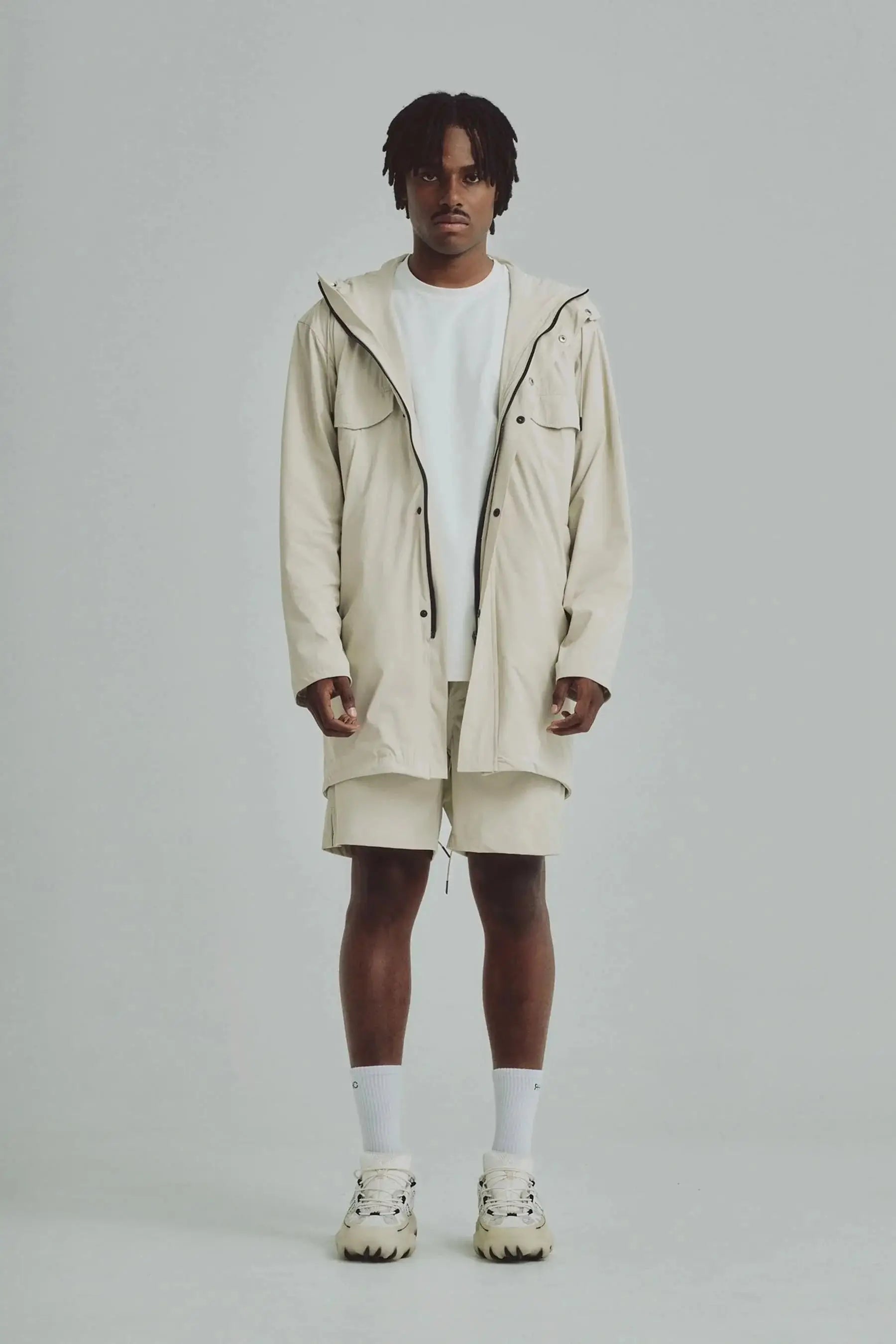 Chaqueta arena para hombre Parka Remanence