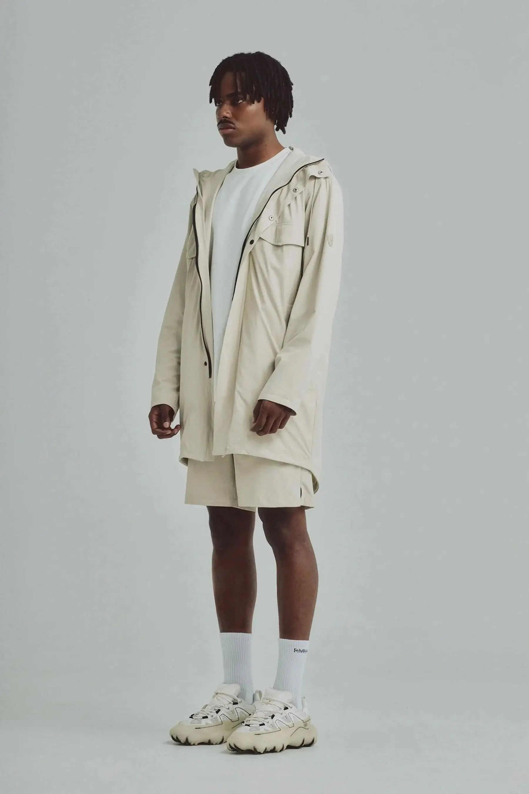 Chaqueta arena para hombre Parka Remanence