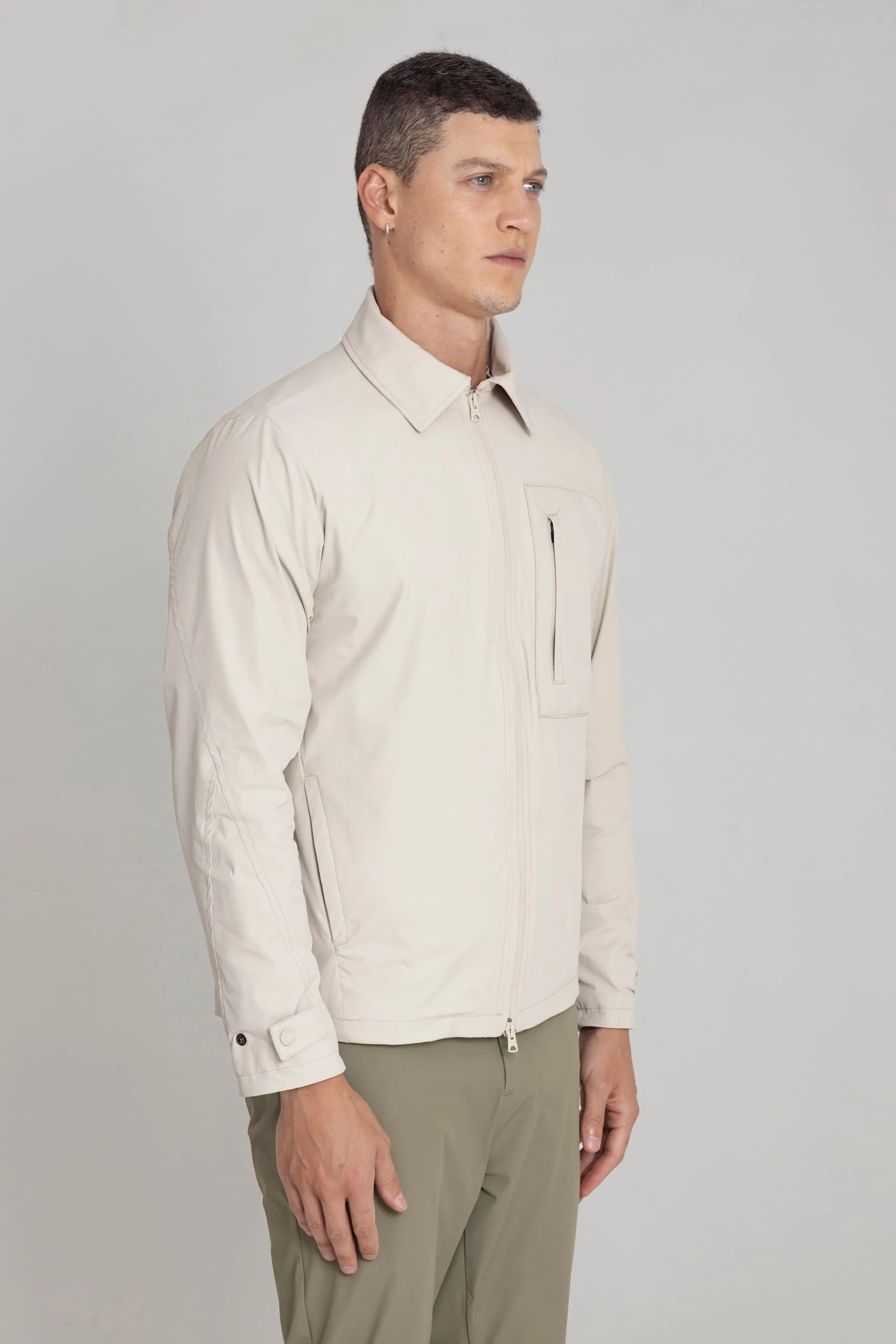 Chaqueta arena para hombre semi fitted Vapor Remanence