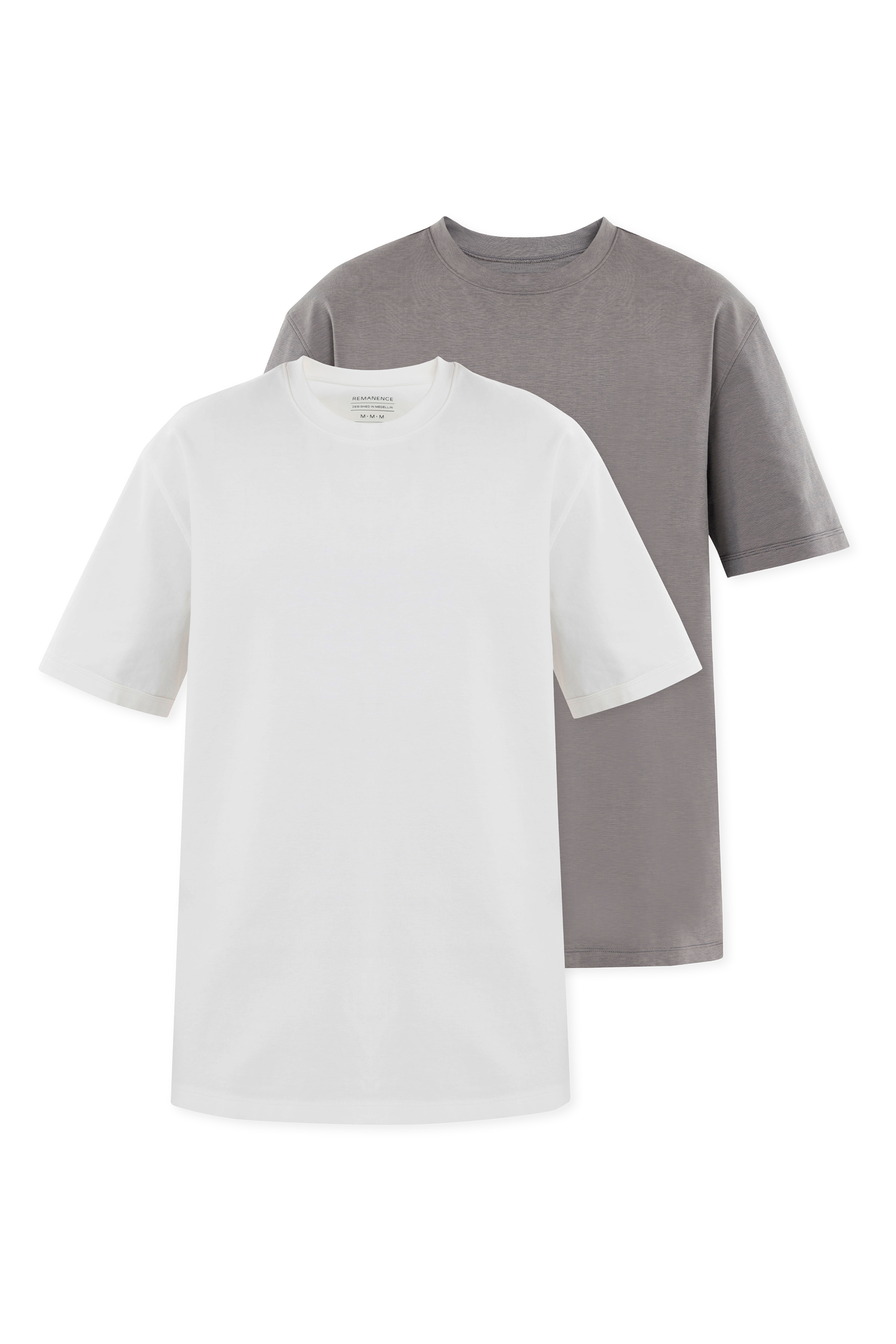 Duopack Camiseta Gris y Blanca