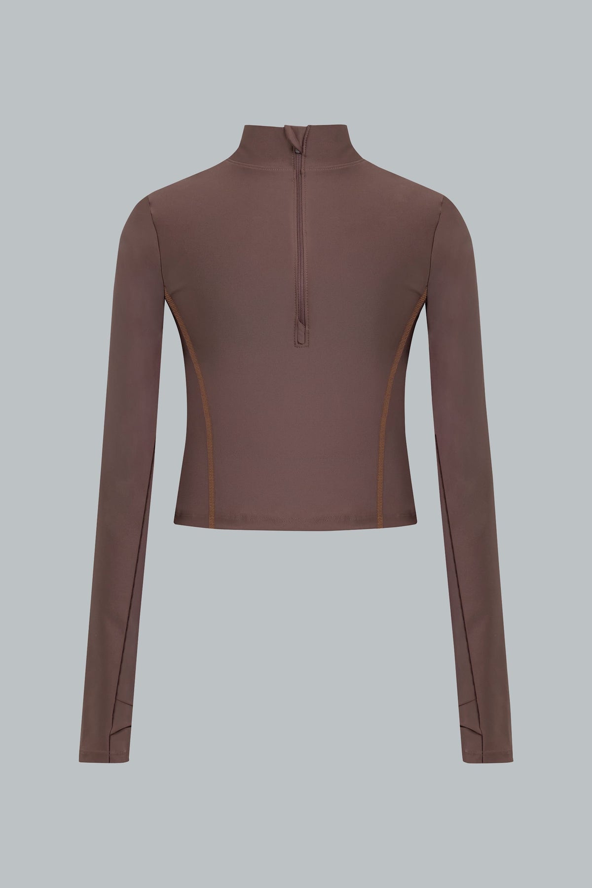 Midlayer Helix Café slim fit con Cremallera