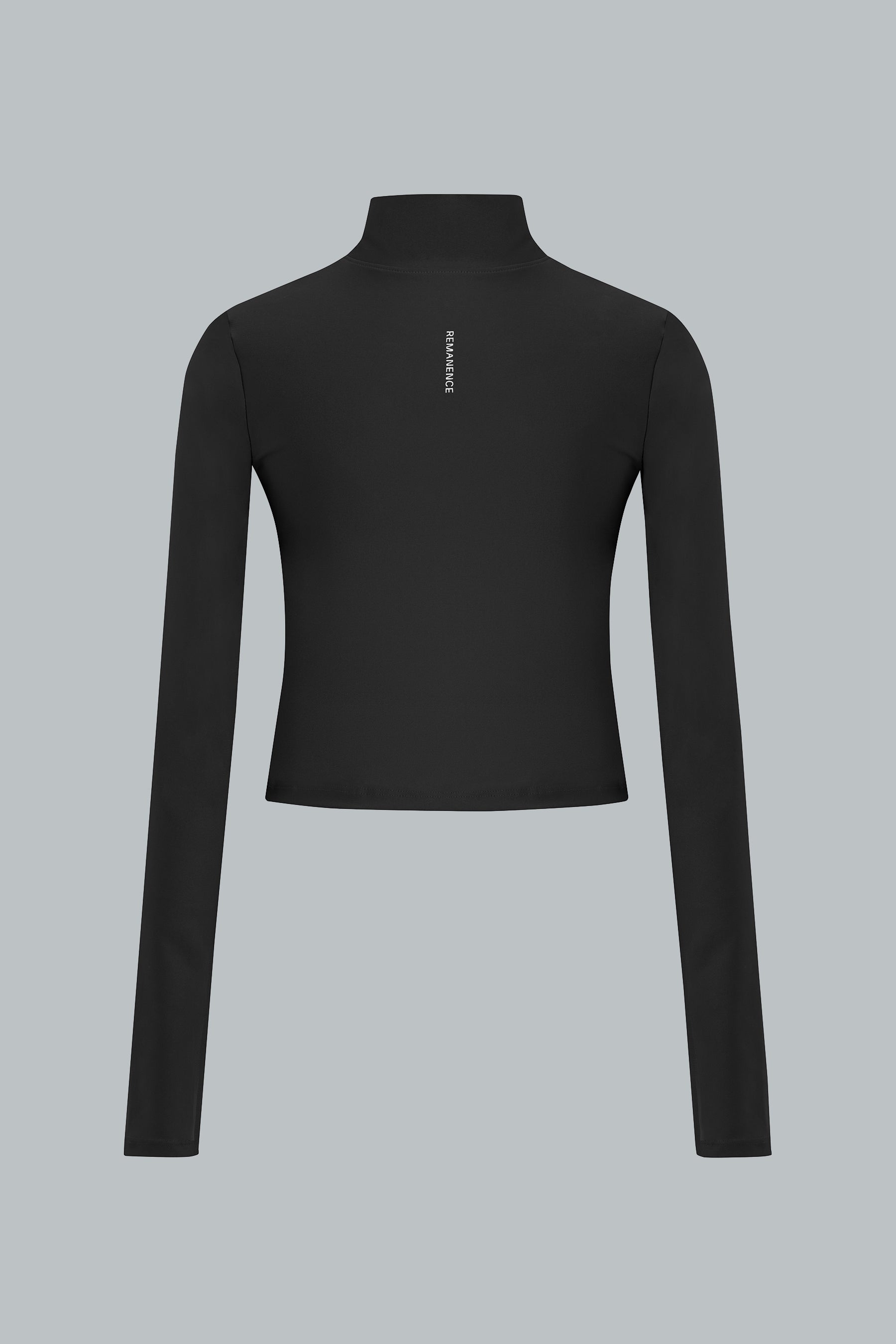 Midlayer Helix Negro slim fit con Cremallera