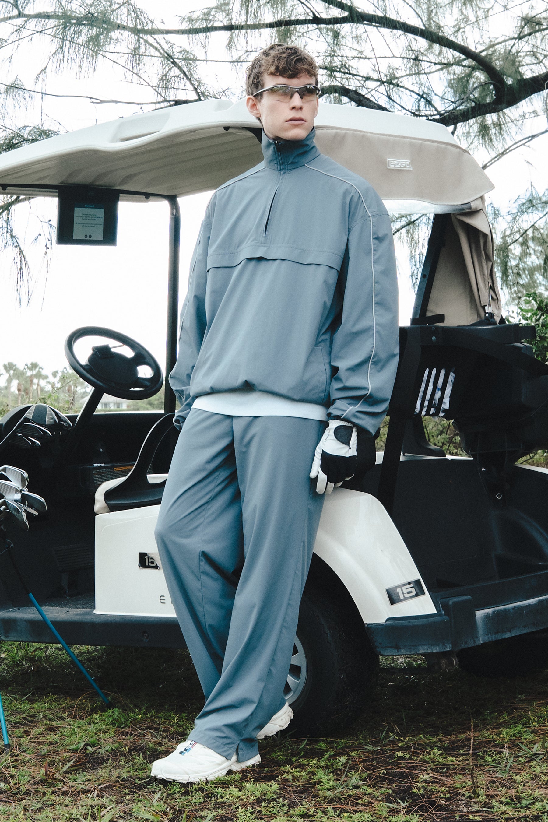 Pantalón chino azul grisaceo para hombre Zone