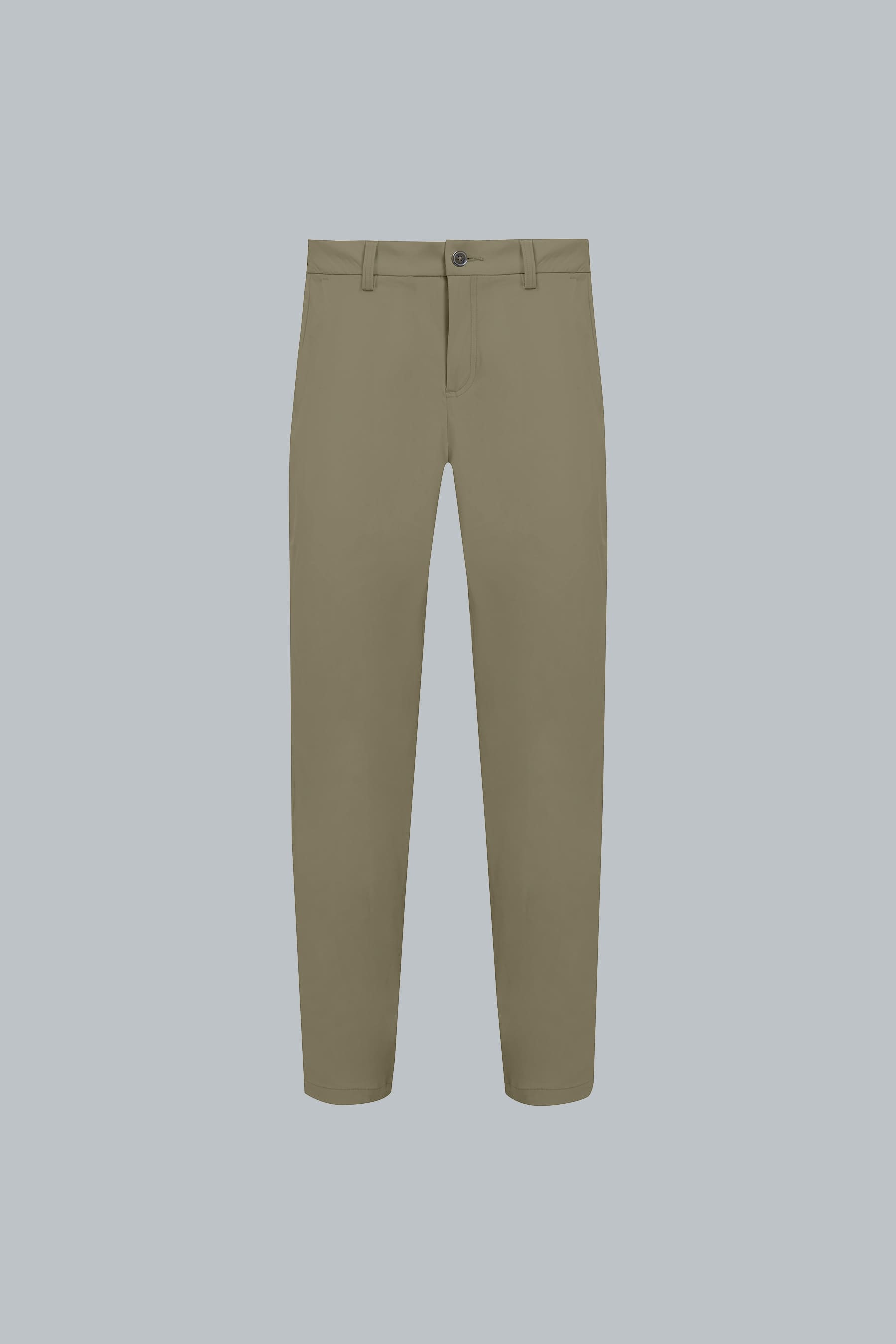 Pantalón verde oliva para hombre Stellar chino vista frontal