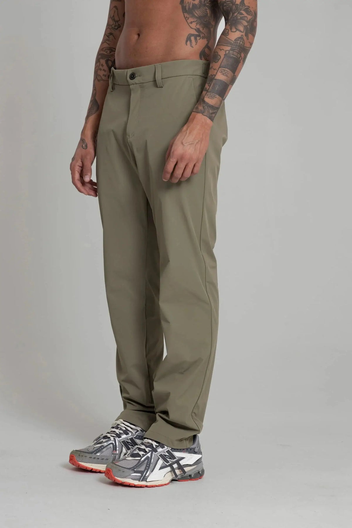 Pantalón chino verde oliva para hombre Stellar