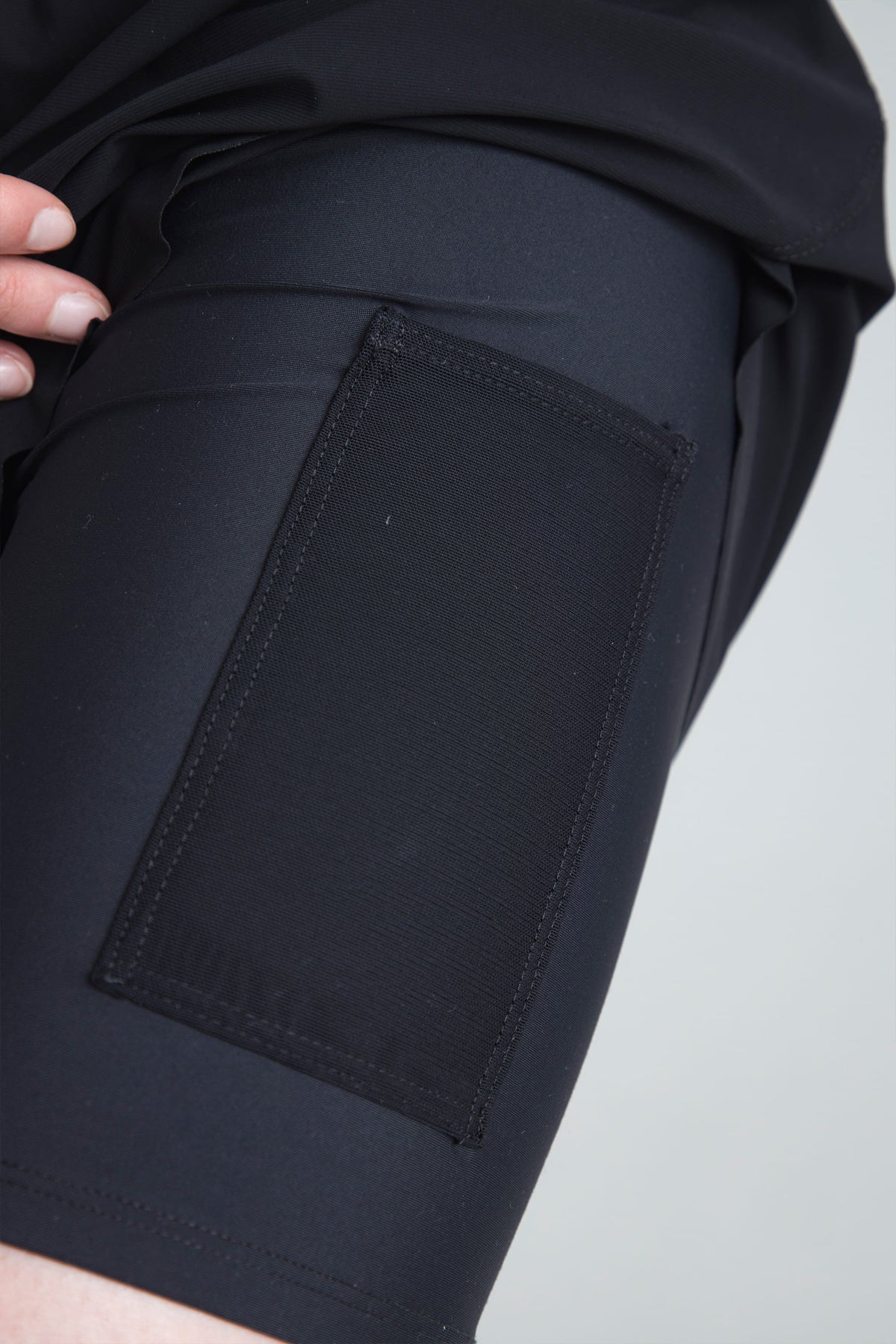 Shorts deportivos negros con biker interno para mujer Span