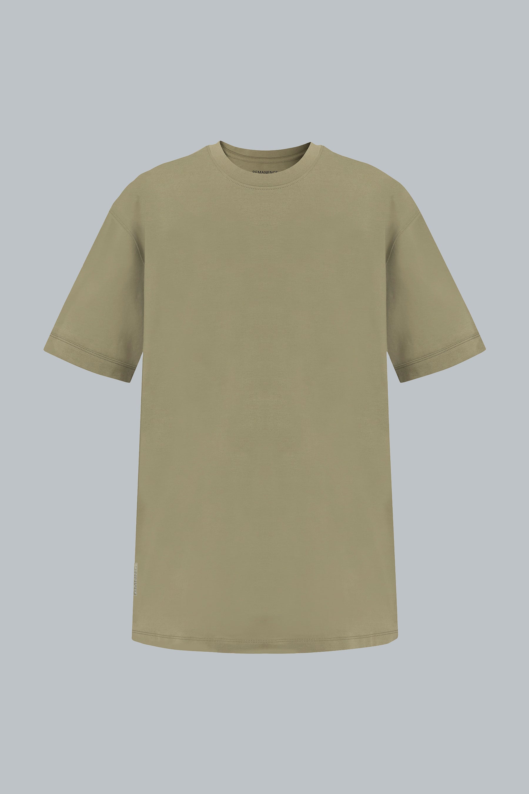 Camiseta verde oliva para hombre Cling relaxed fit vista frontal