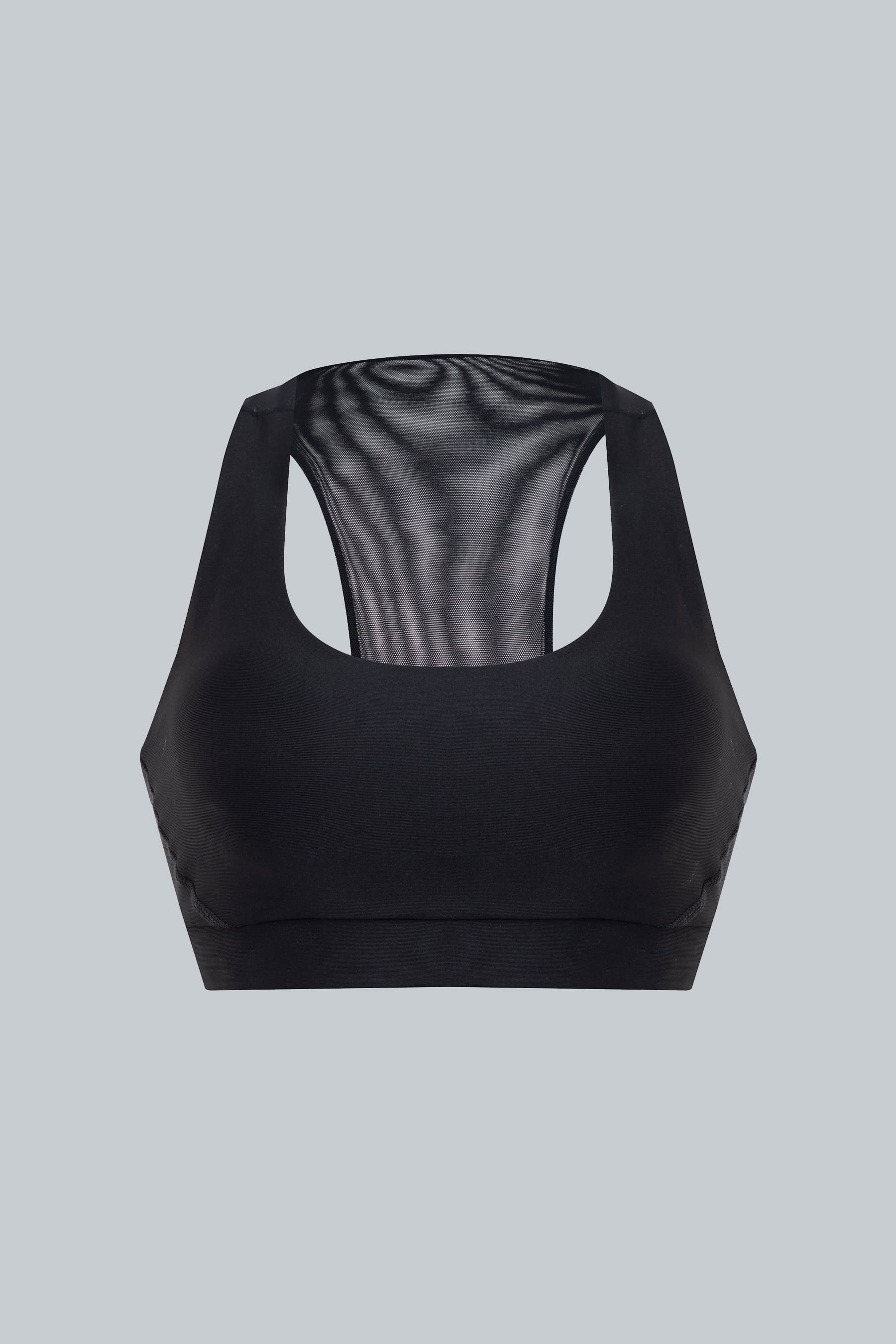 Top deportivo negro para mujer Motion vista frontal