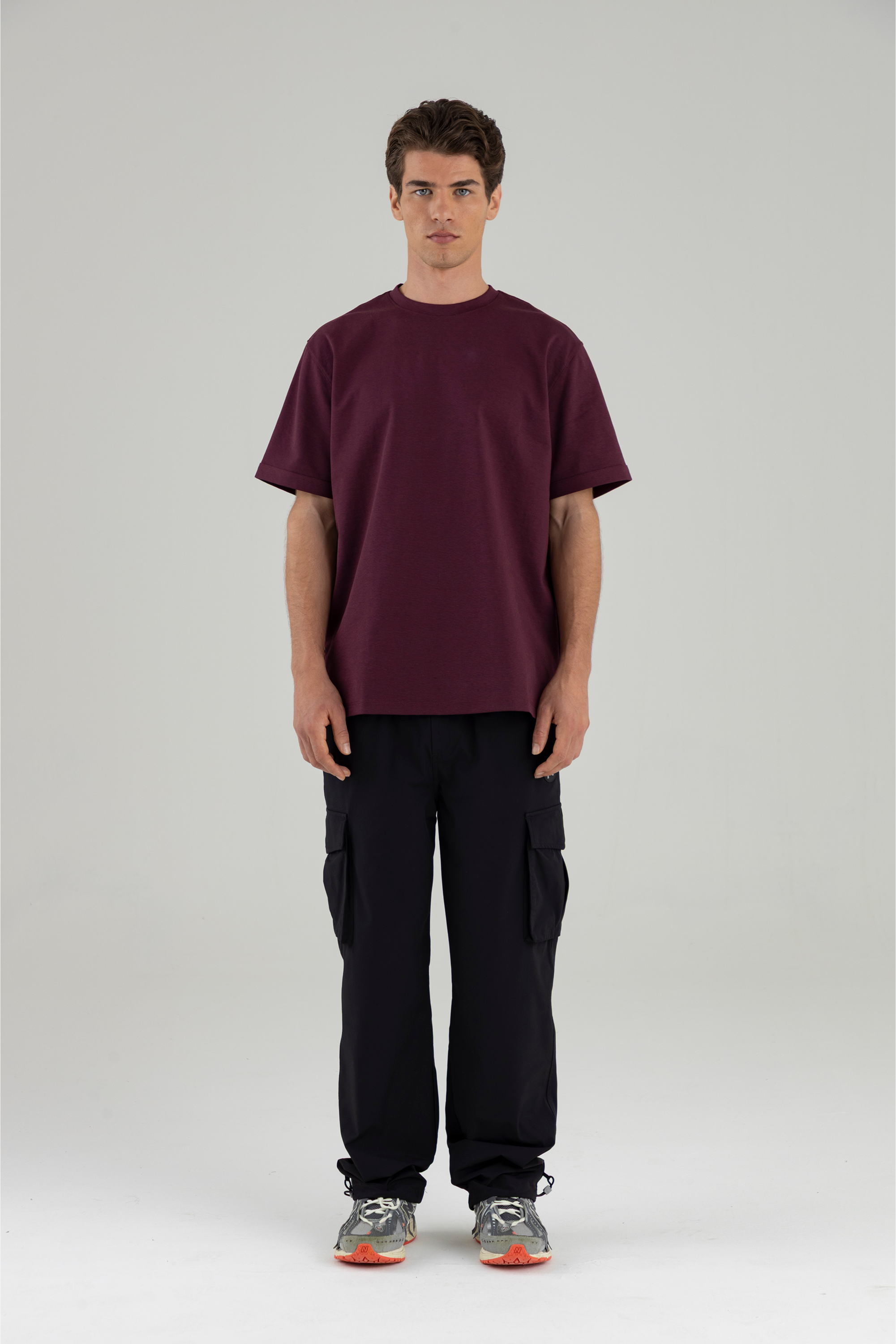 Camiseta color uva para hombre relaxed fit New Cling