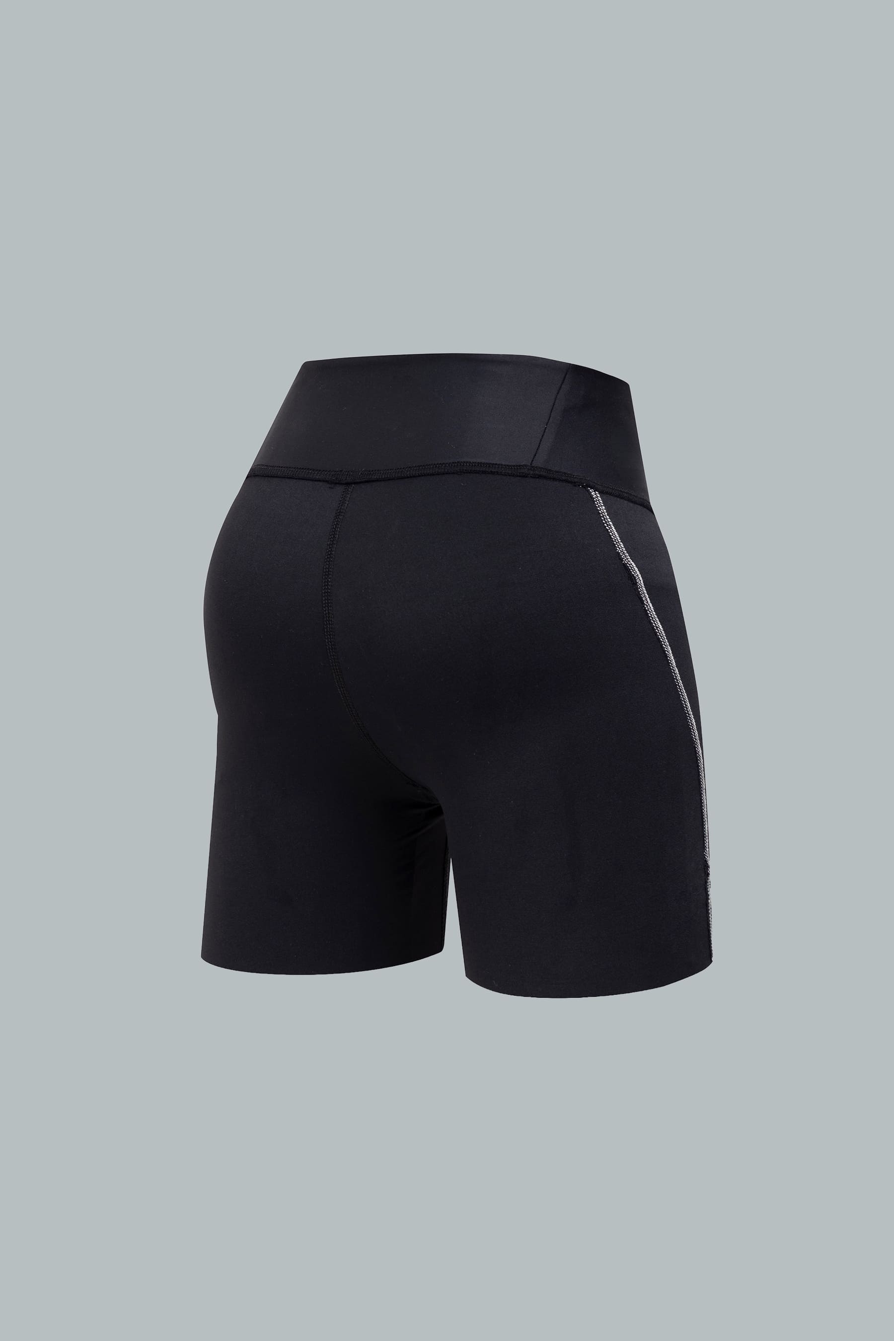Biker deportivo negro para mujer Tempo vista posterior deportiva