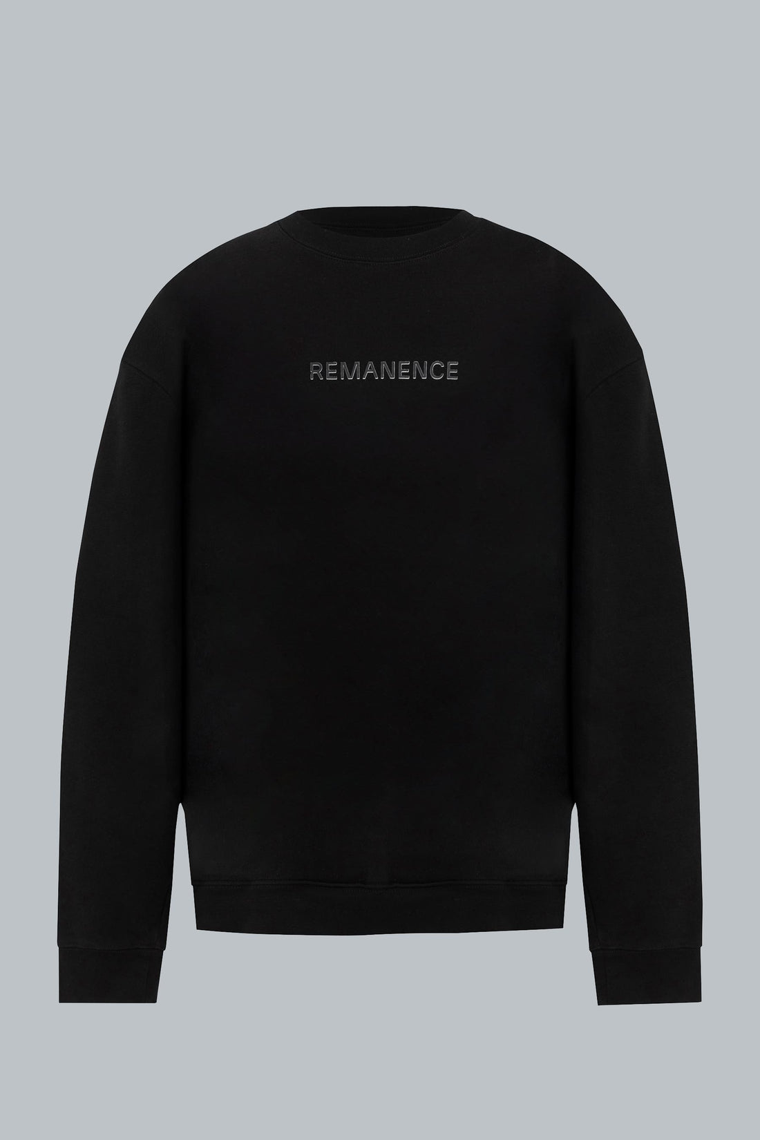 Buzo negro cuello redondo para hombre relaxed fit Verge