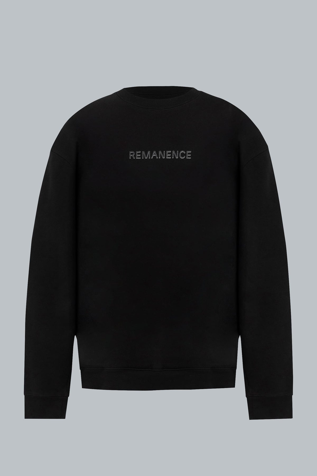 Buzo negro cuello redondo para hombre relaxed fit Verge
