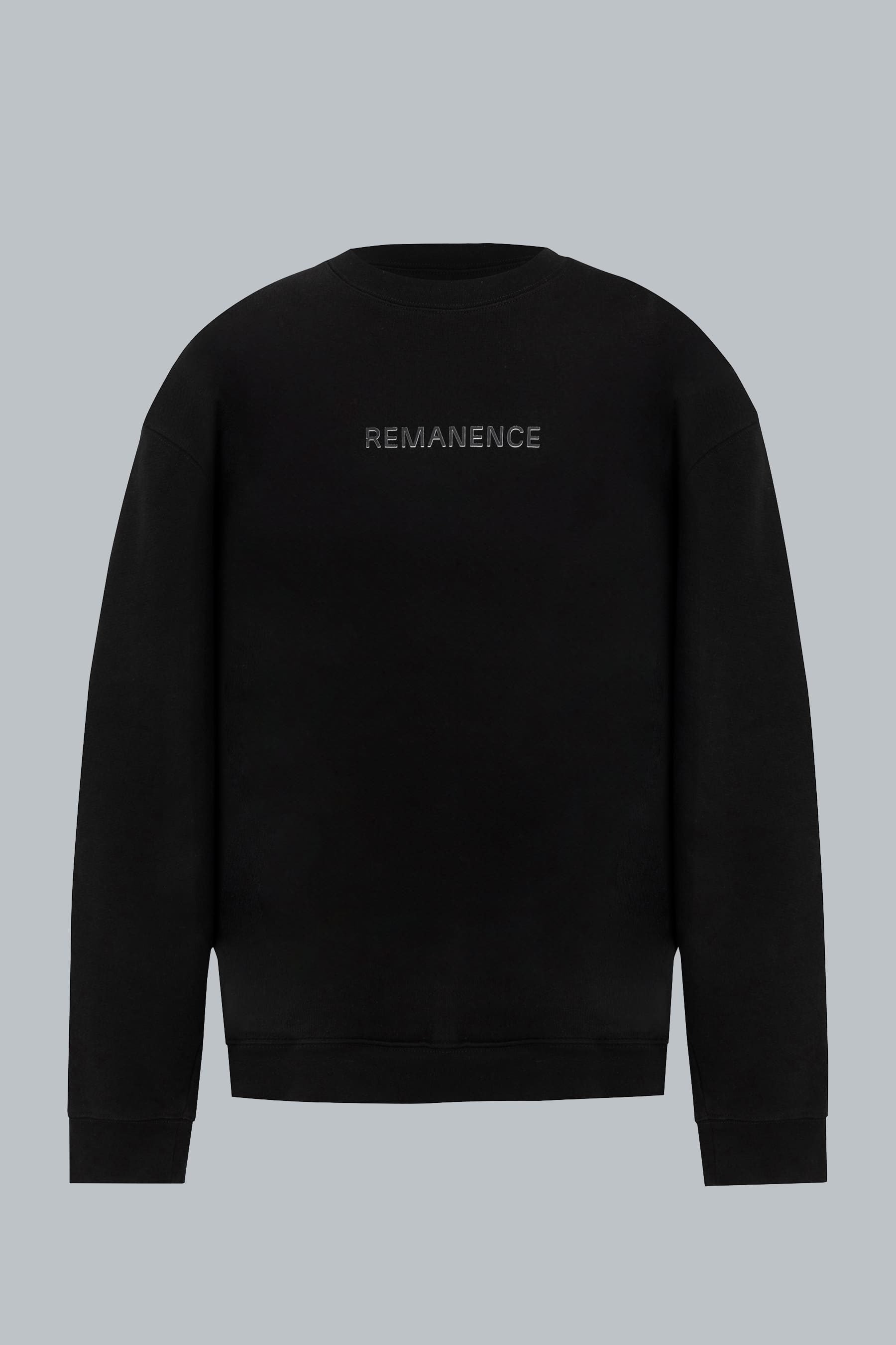 Buzo negro cuello redondo para hombre relaxed fit Verge