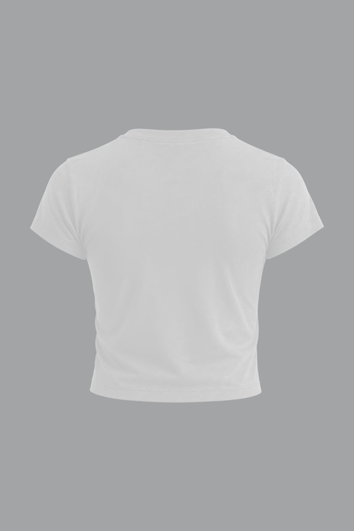 Camiseta blanca para mujer slim fit Aero vista posterior