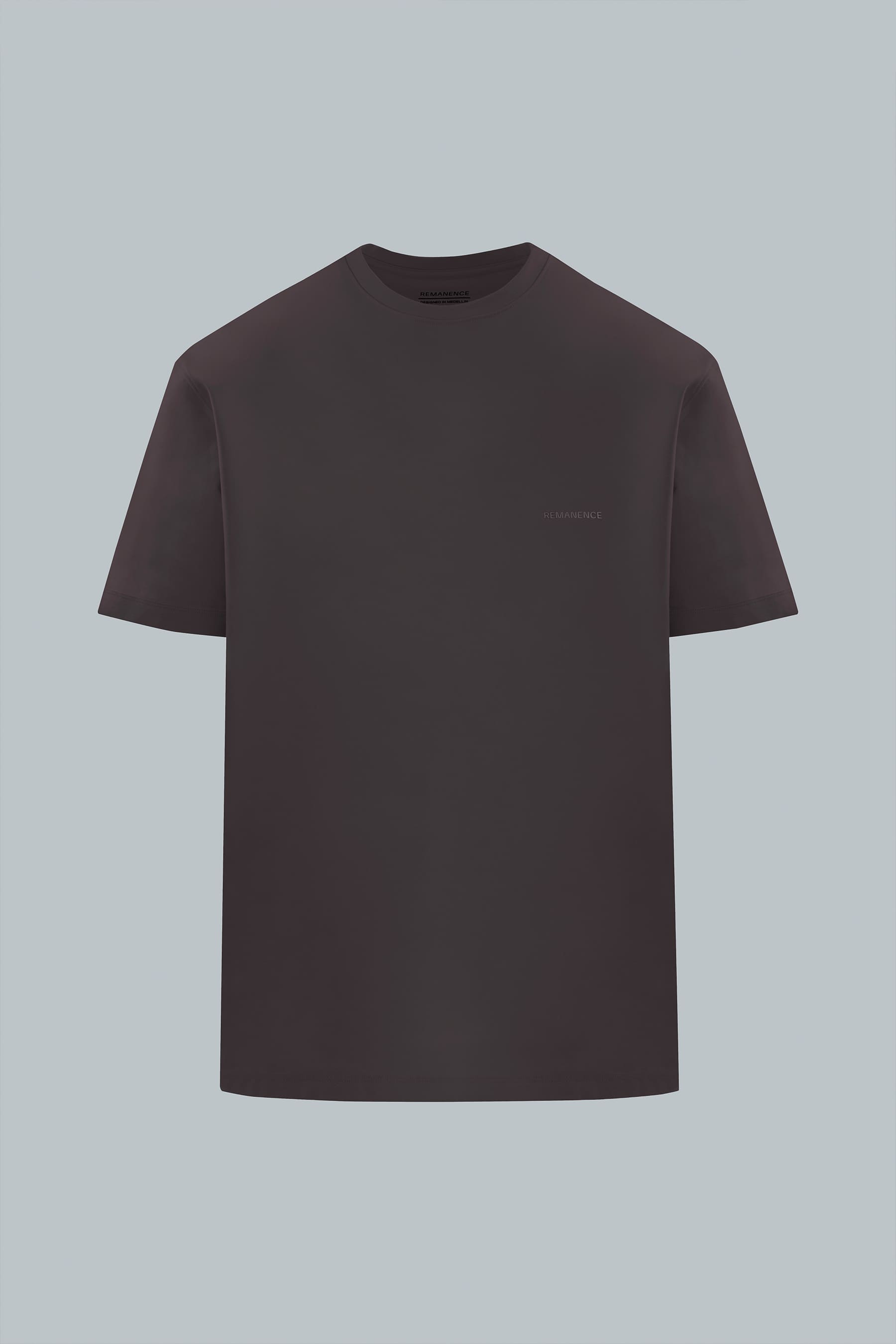 Camiseta café para hombre semi fitted peak