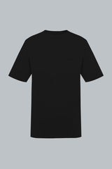 Camiseta negra para hombre semifitted vista frontal