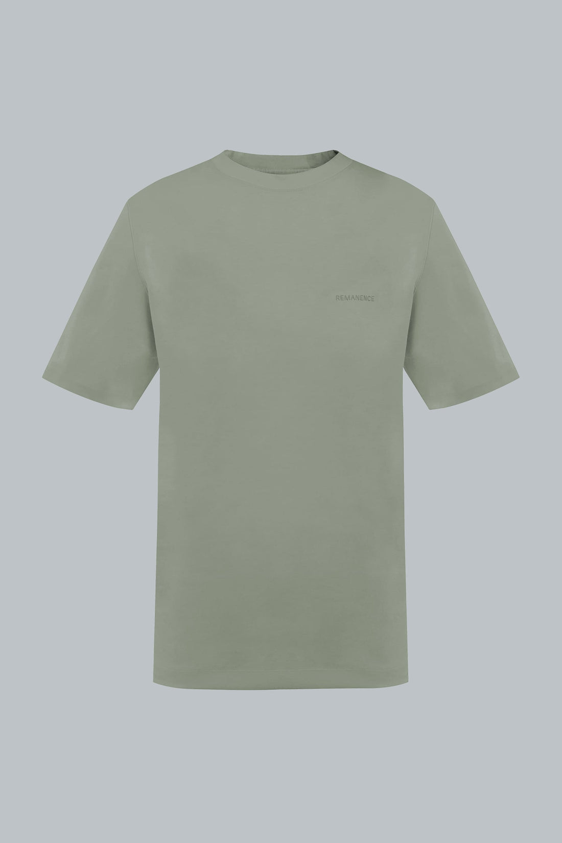 Camiseta Verde Grisáceo para hombre semi fitted Peak