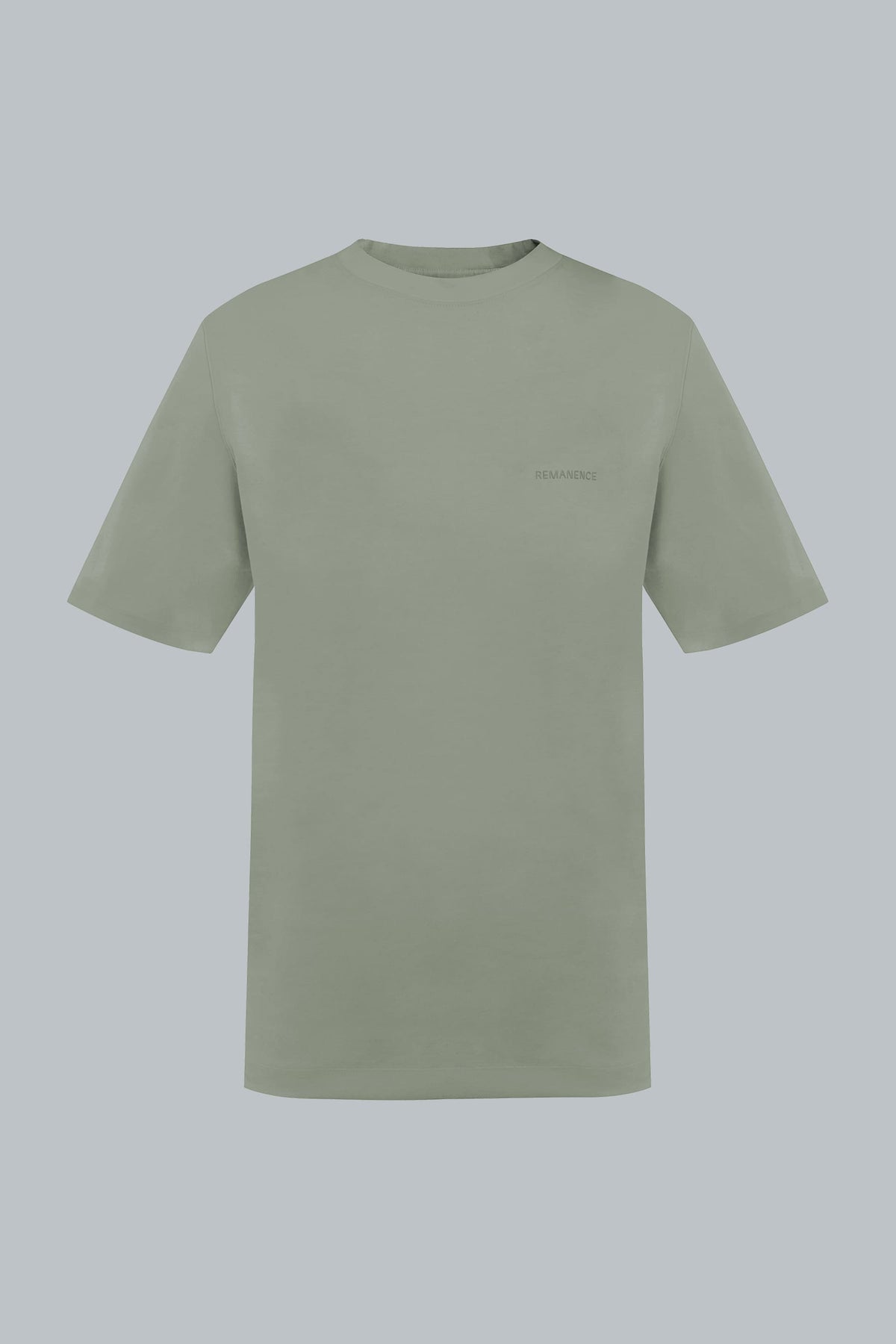 Camiseta Verde Grisáceo para hombre semi fitted Peak