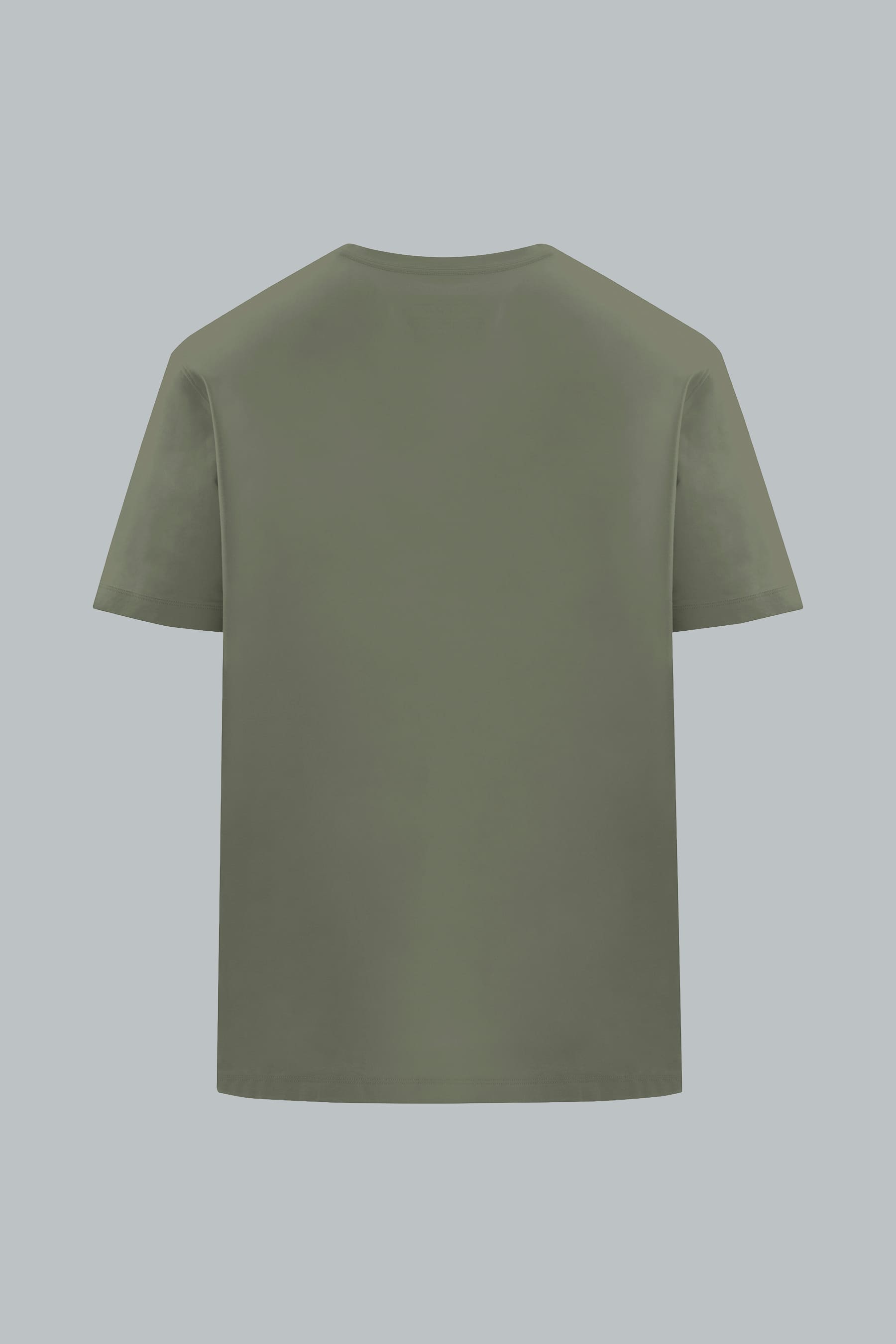Camiseta verde oliva para hombre Peak vista posterior 