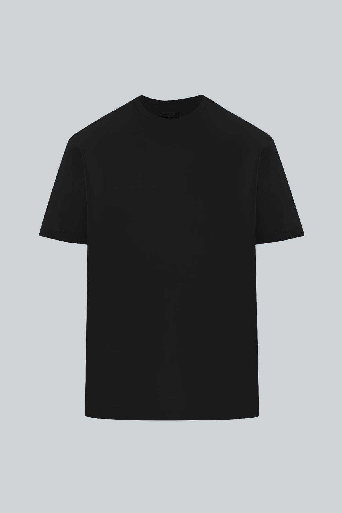 Camiseta negra para hombre fit relajado Ventra