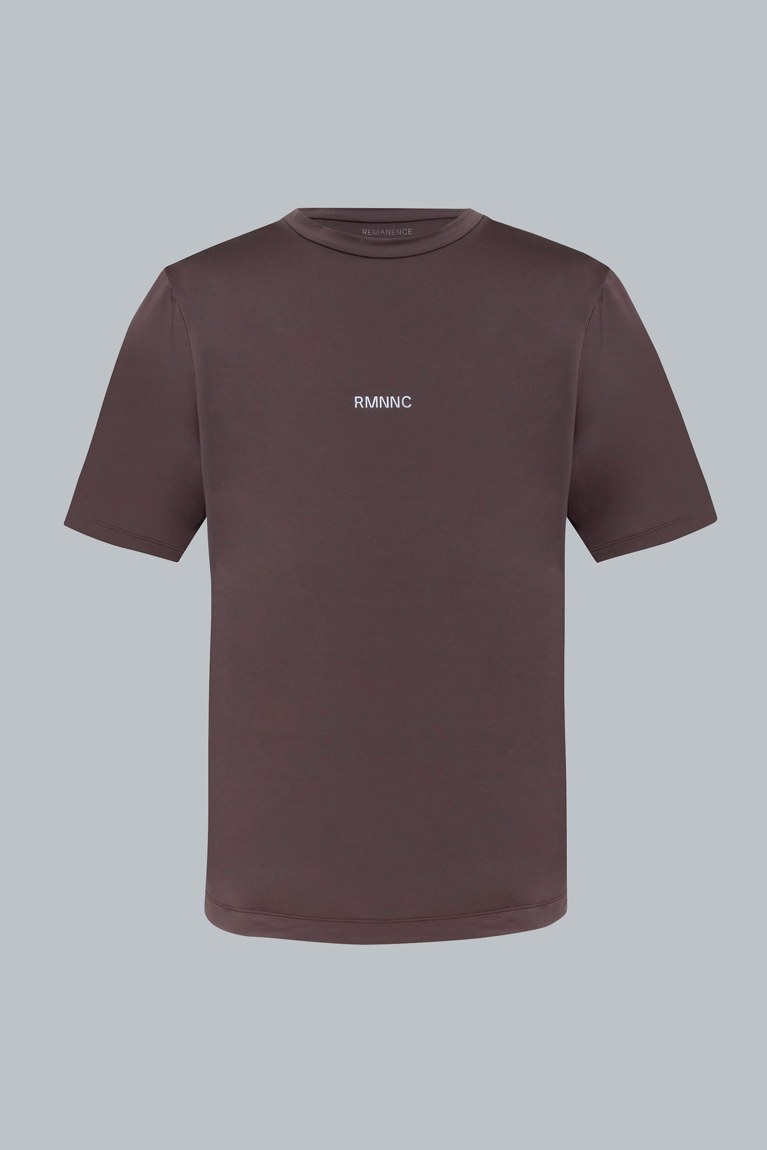 Camiseta deportiva café para hombre semi fitted Wave
