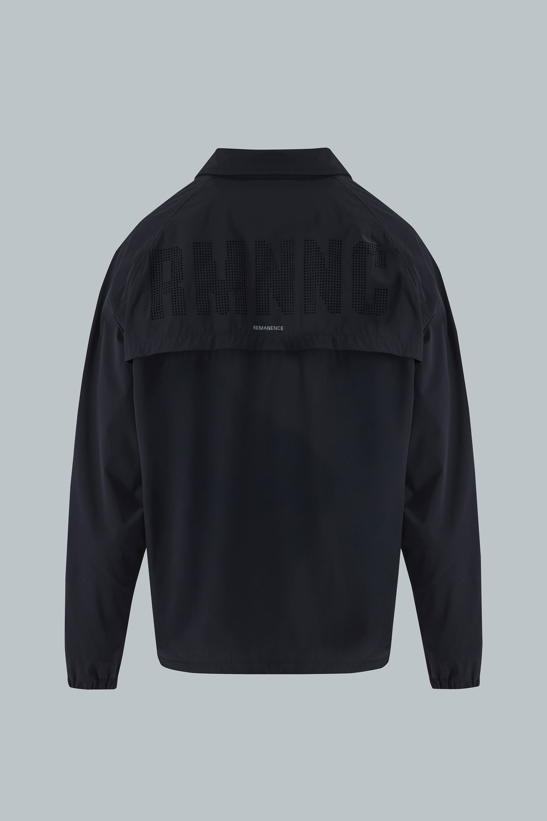 Chaqueta negra para hombre Halo tipo camisa vista posterior