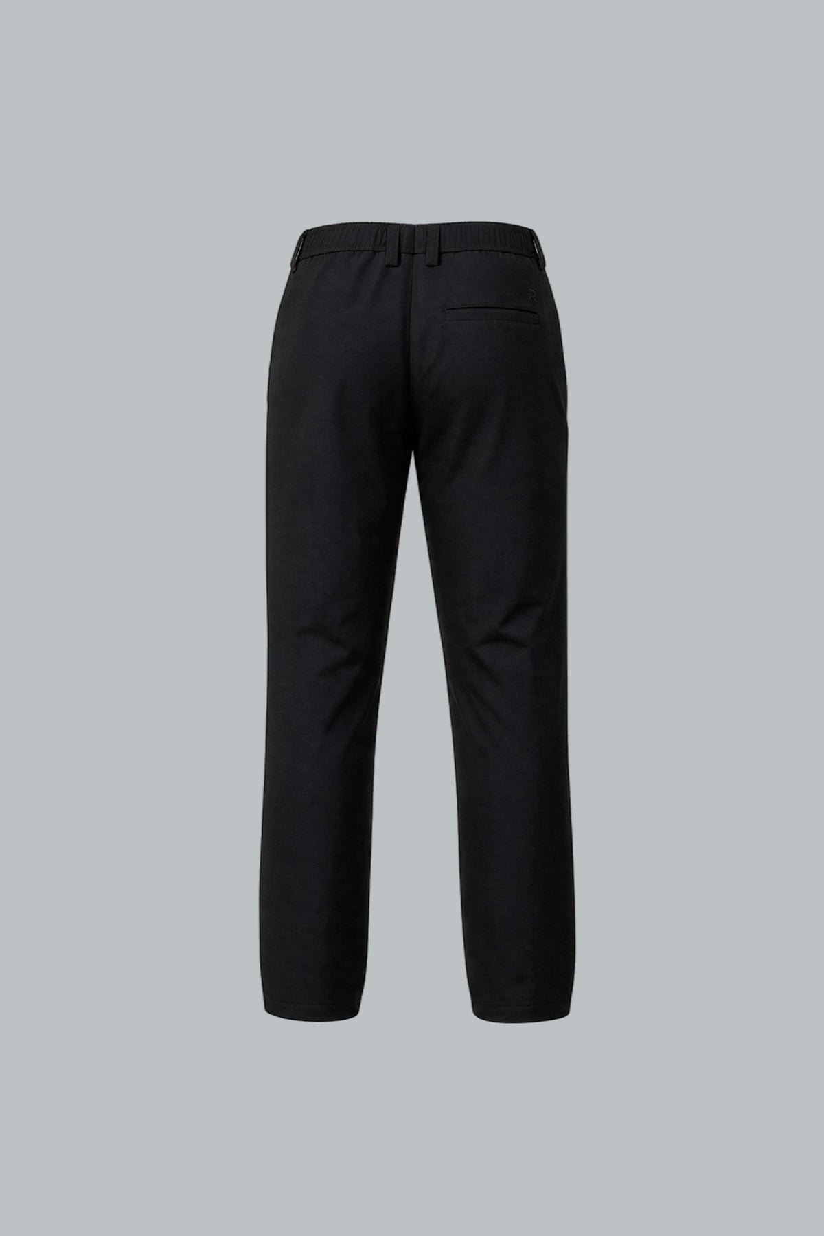 Pantalón chino negro para hombre semi fitted Polaris vista posterior