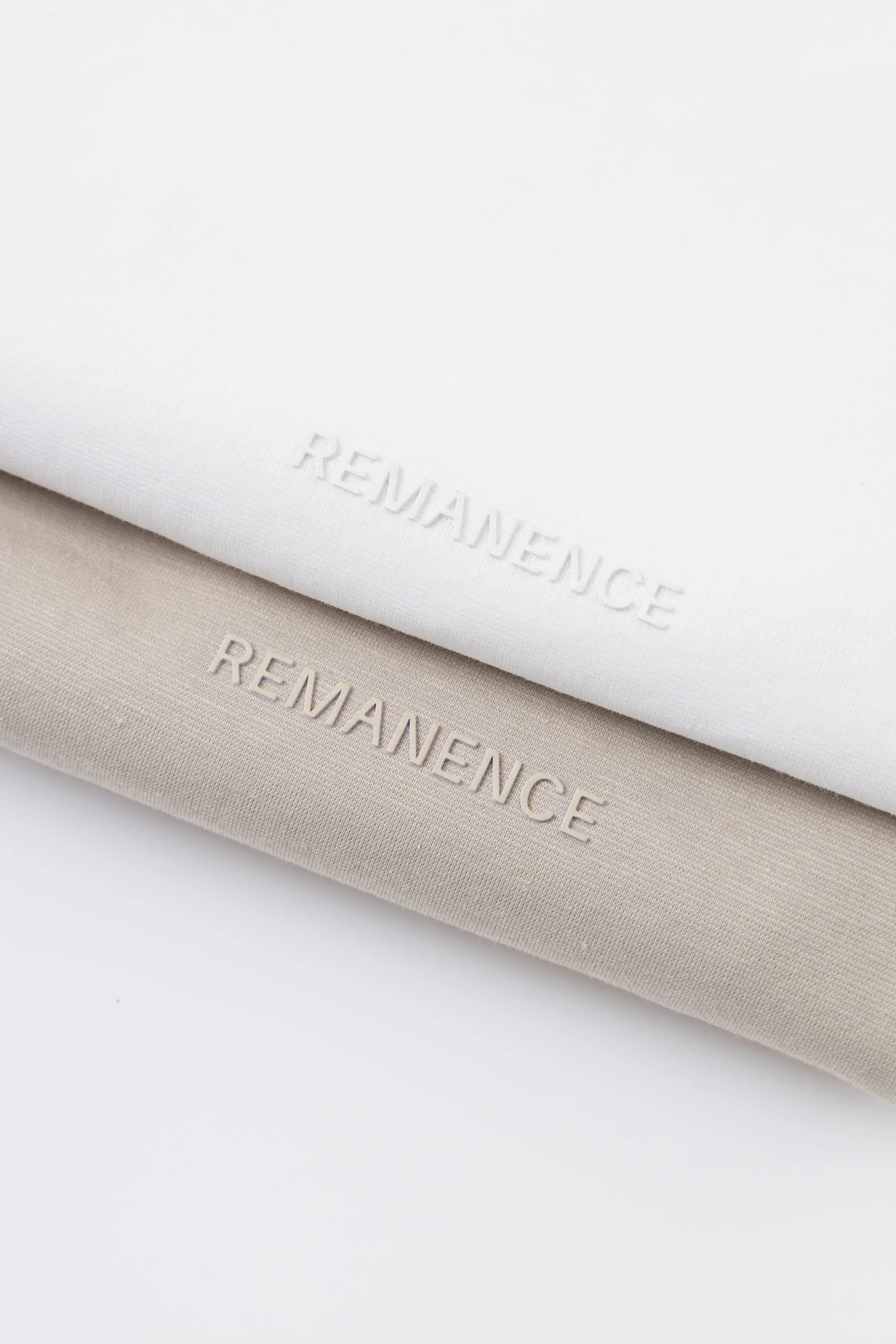 Camiseta arena y blanca duo hombre Peak Remanence 