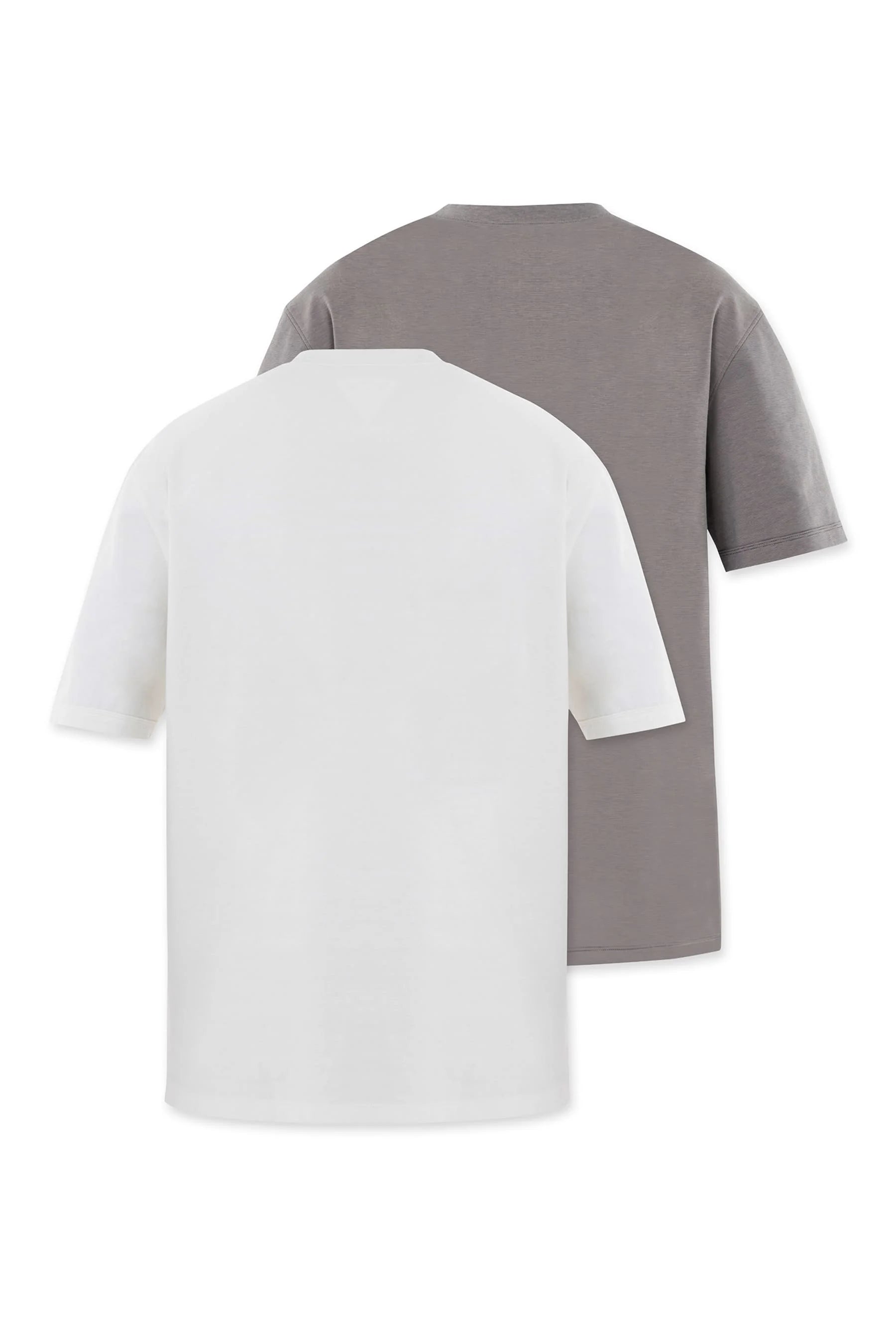 Camiseta blanca gris hombre duo fit Cling Remanence 
