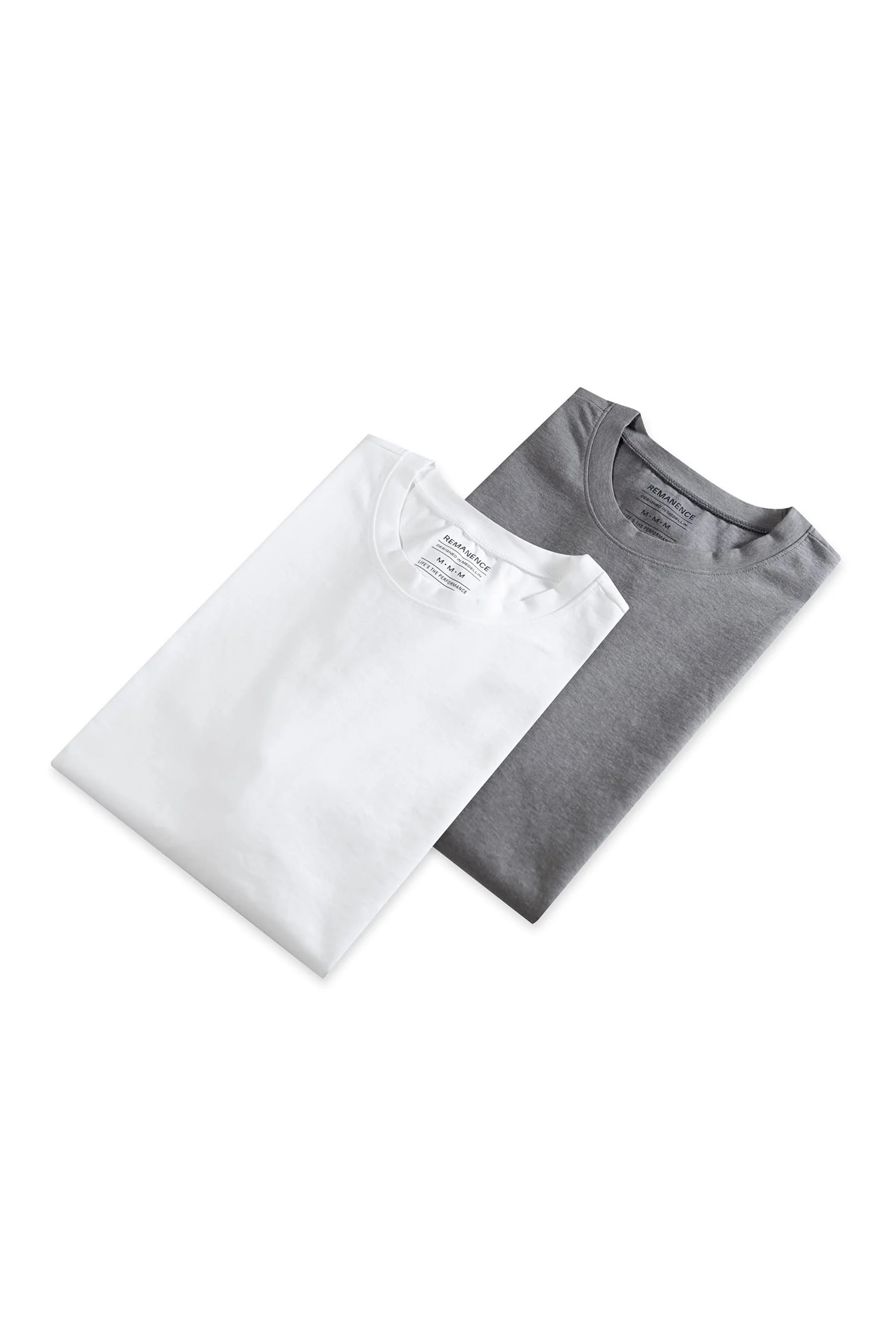 Camiseta blanca gris hombre duo fit Cling Remanence 