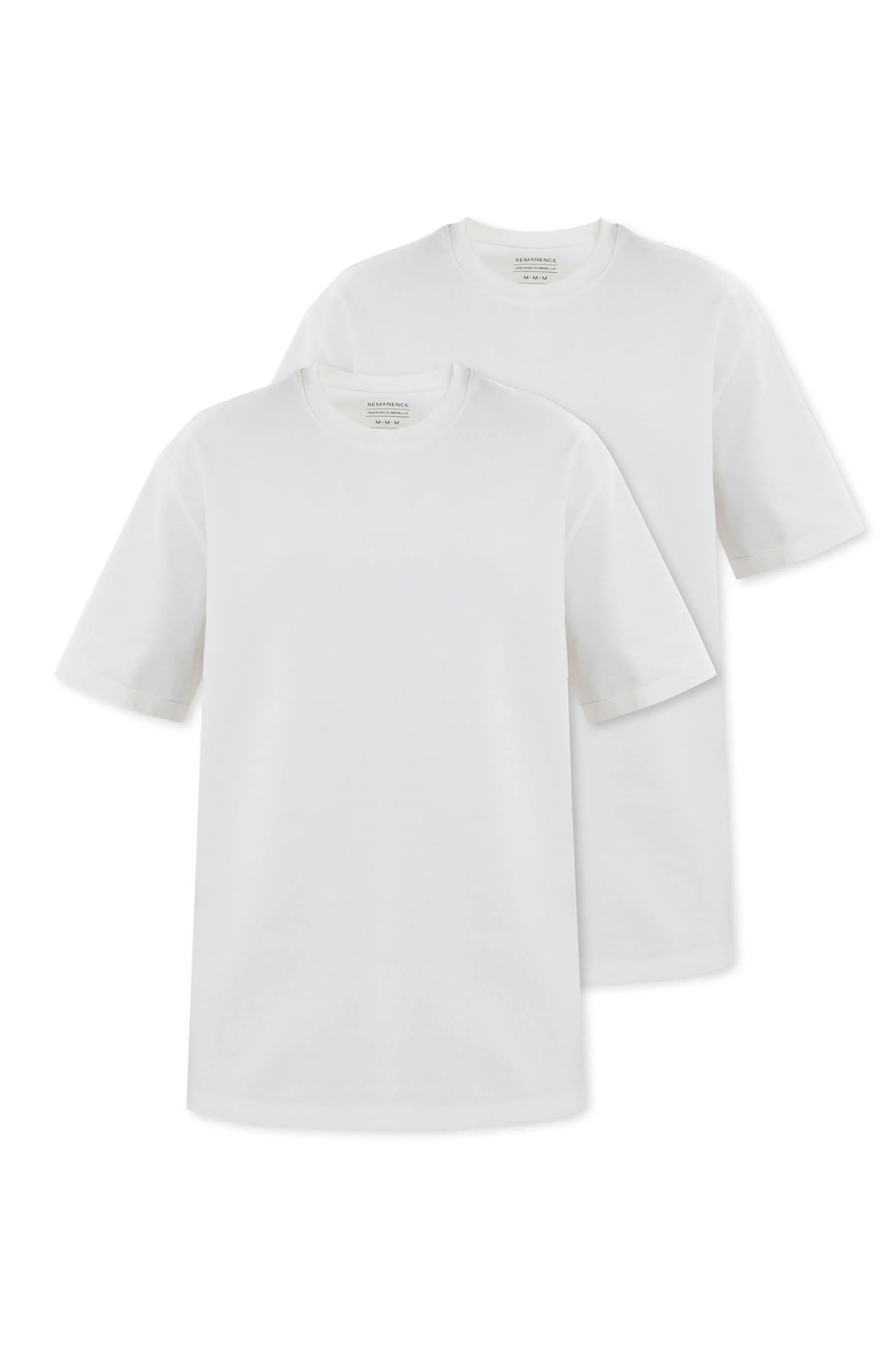 Camiseta blanca para hombre fit Cling Remanence 