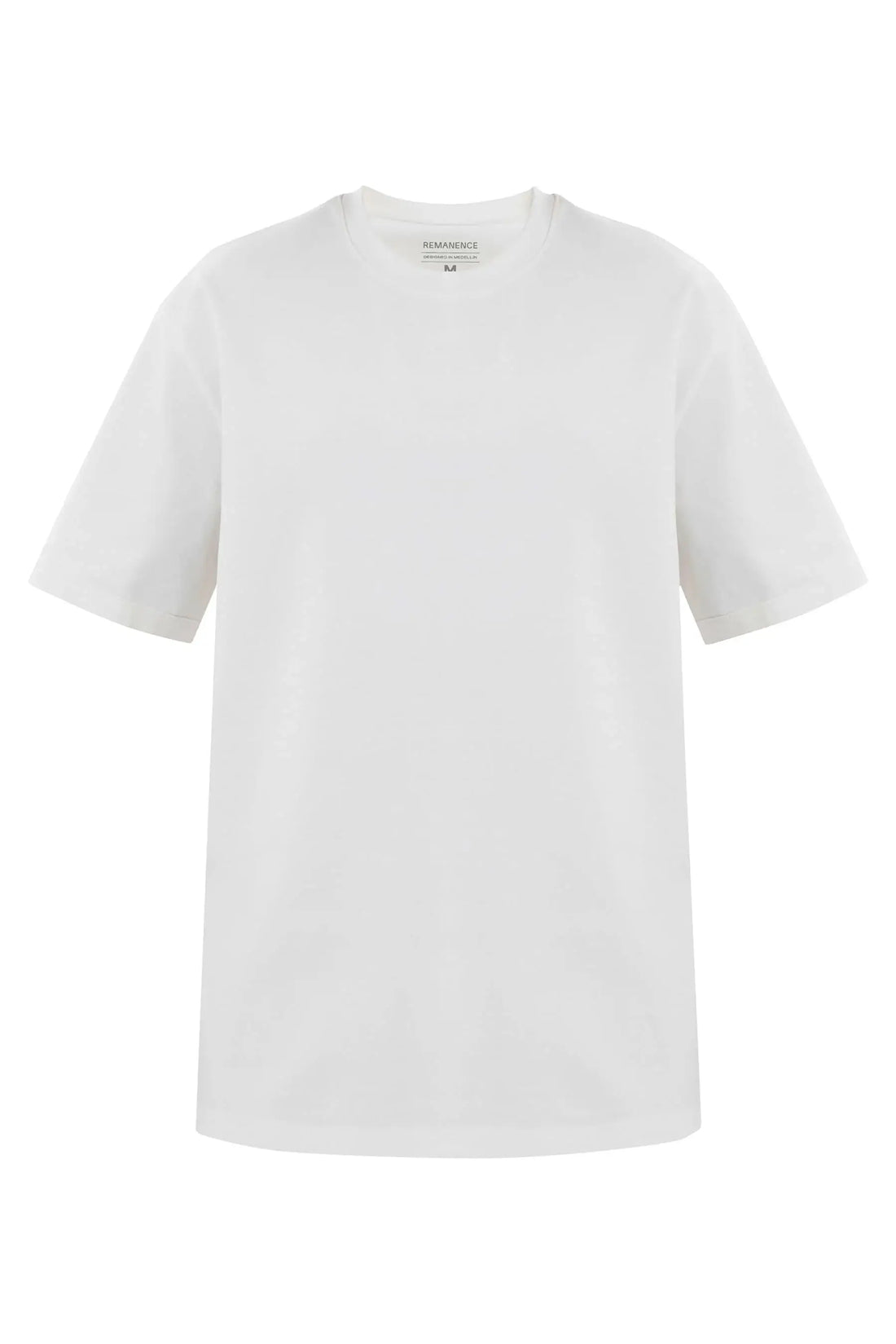 Camiseta blanca para hombre fit relajado Cling