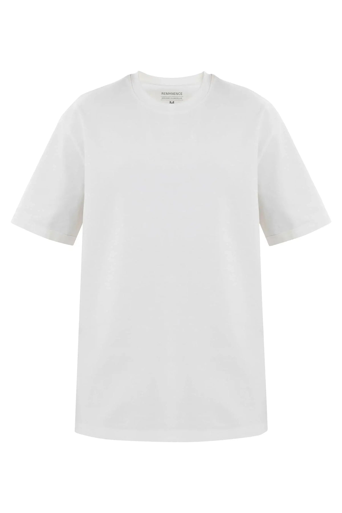 Camiseta blanca para hombre fit relajado Cling