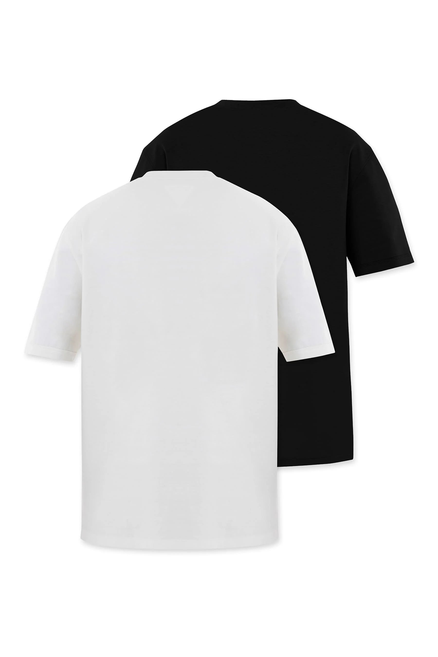Camiseta blanca negro hombre duo fit Cling Remanence 