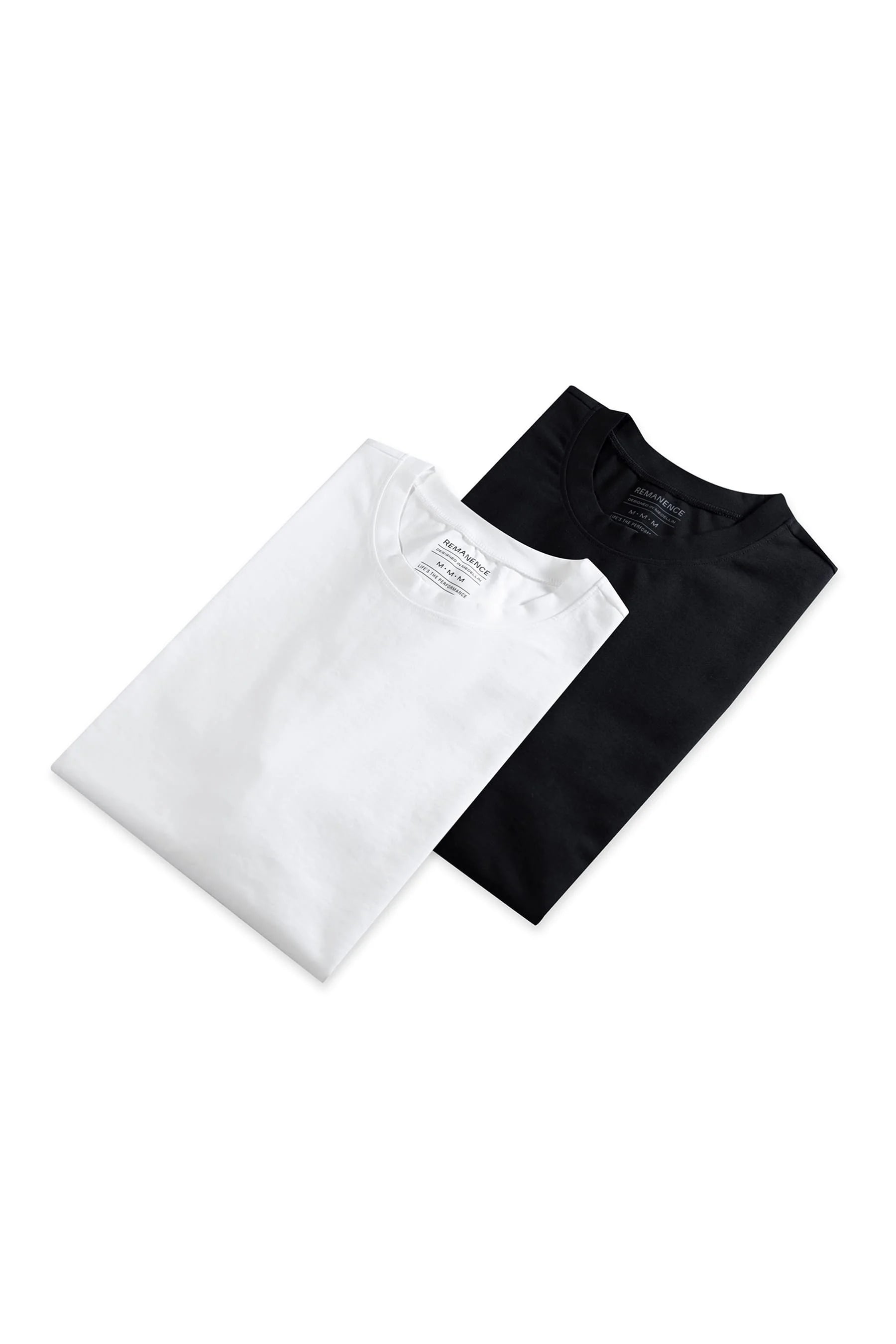 Camiseta blanca negro hombre duo fit Cling Remanence 