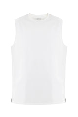 Camiseta blanca sin manga para hombre Cobalt Remanence 