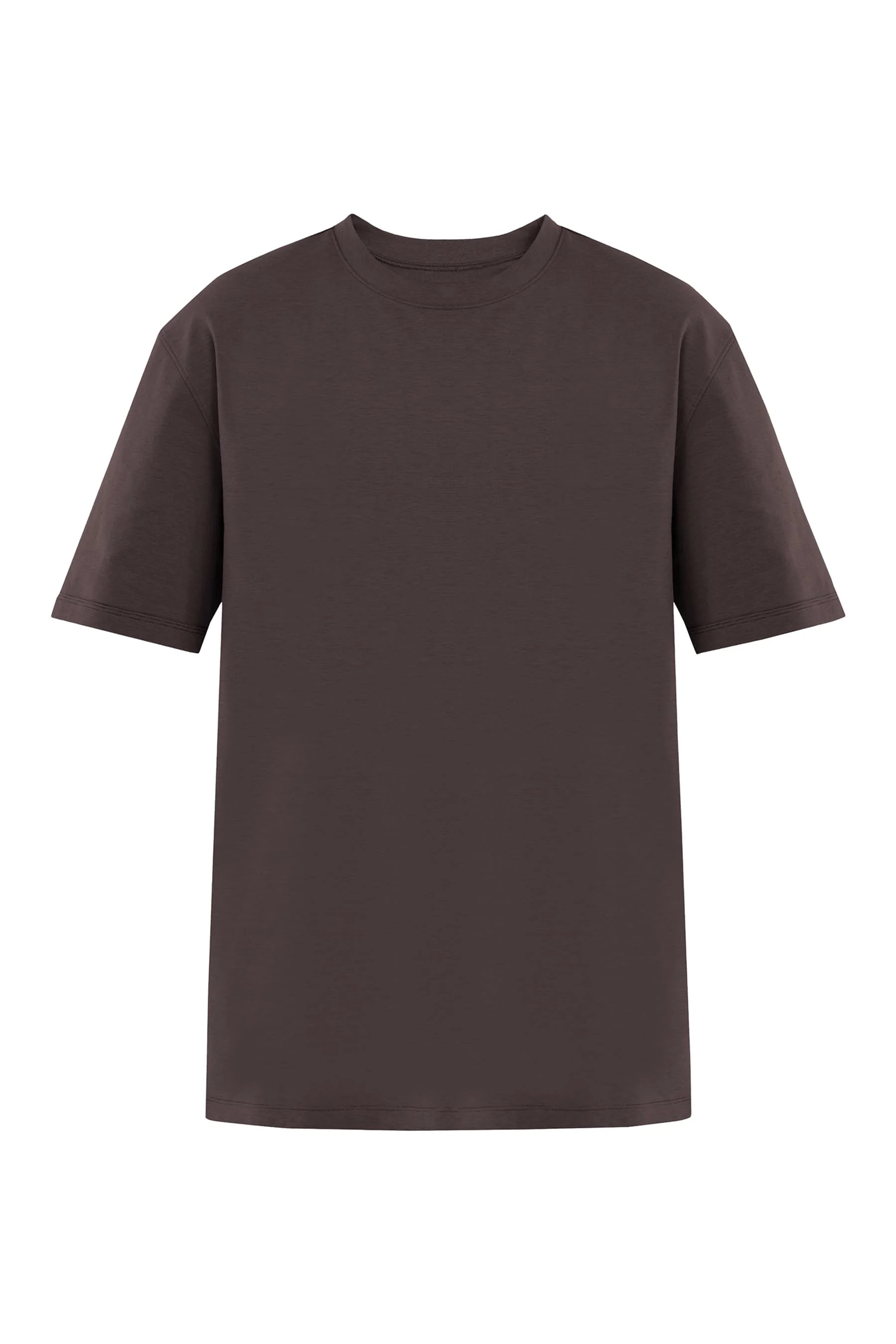 Camiseta cafe para hombre fit Cling Remanence 