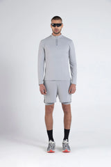 Camiseta gris manga larga para hombre Dew  Remanence 