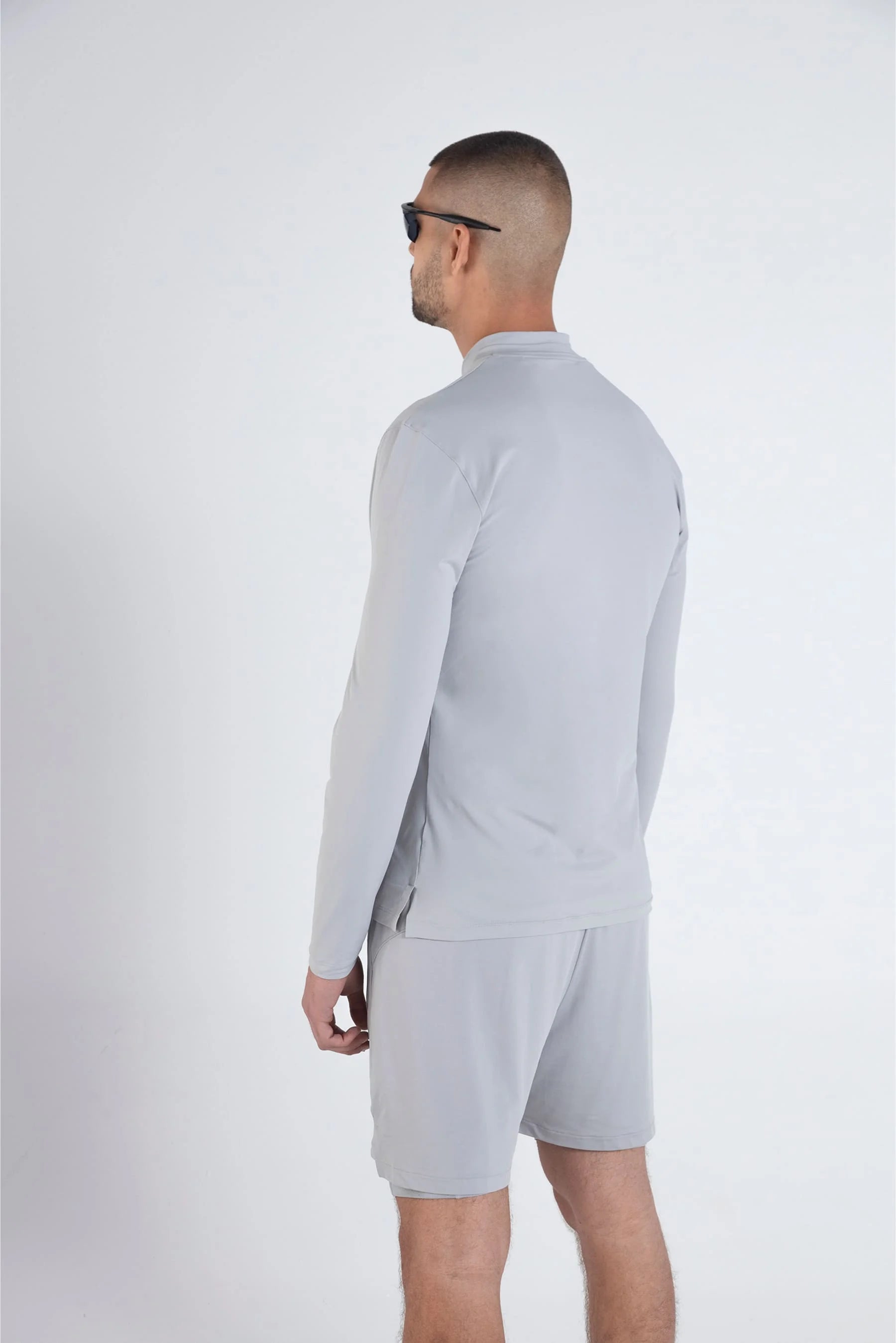 Camiseta gris manga larga para hombre Dew  Remanence 