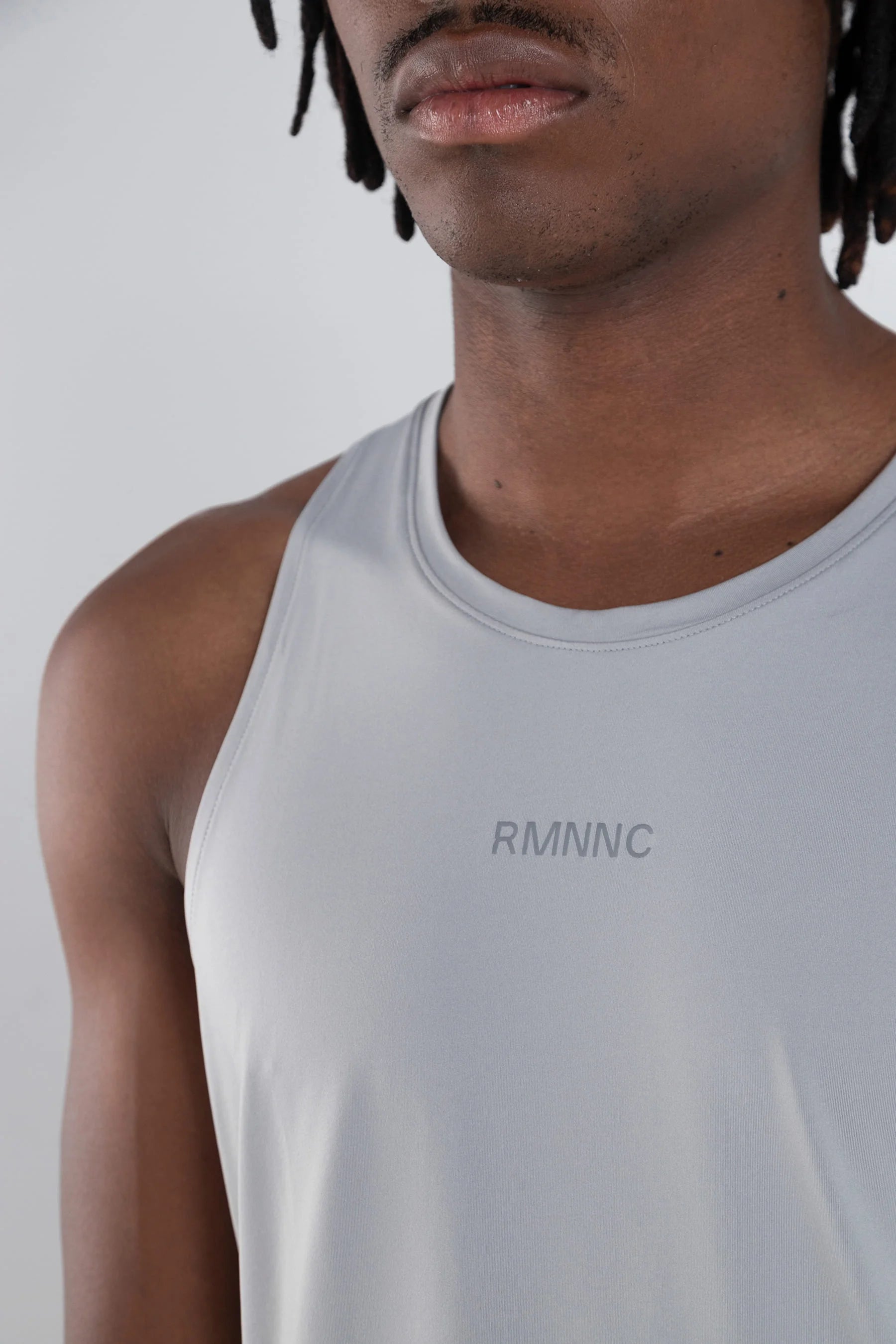 Camiseta gris sin manga para hombre Tidal Remanence 